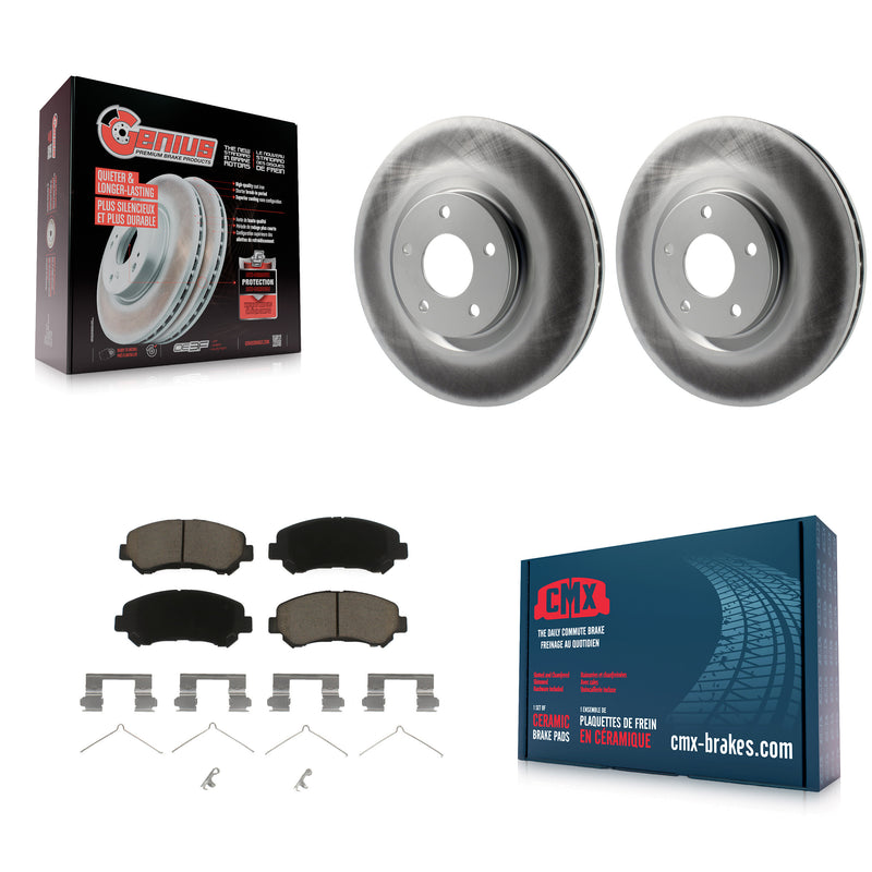 Transit Auto KGC-100434 Disc Brake Kit for 2007-2017 Nissan Juke, Nissan Sentra - Front