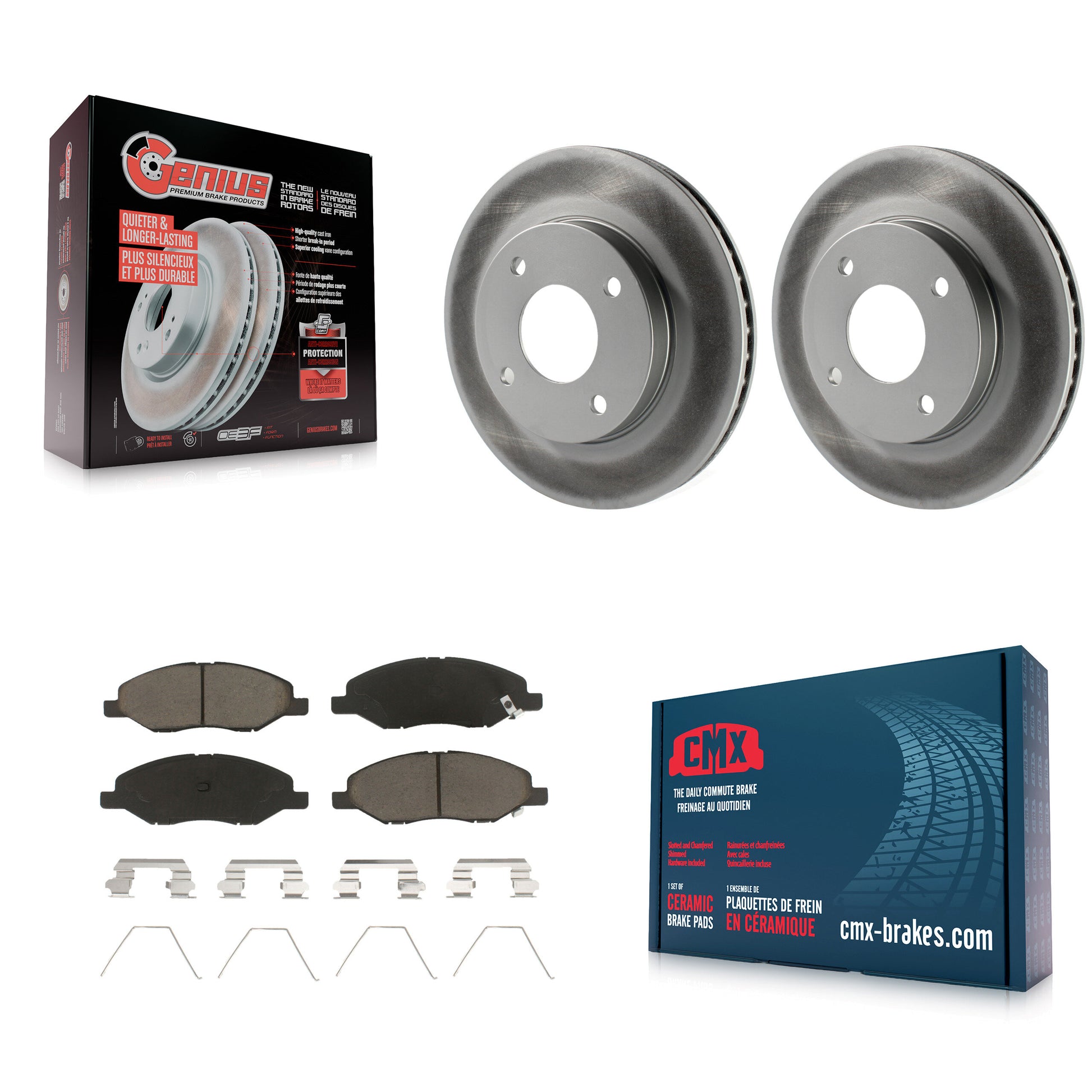 Transit Auto KGC-100435 Disc Brake Kit for 2009-2011 Nissan Versa - Front