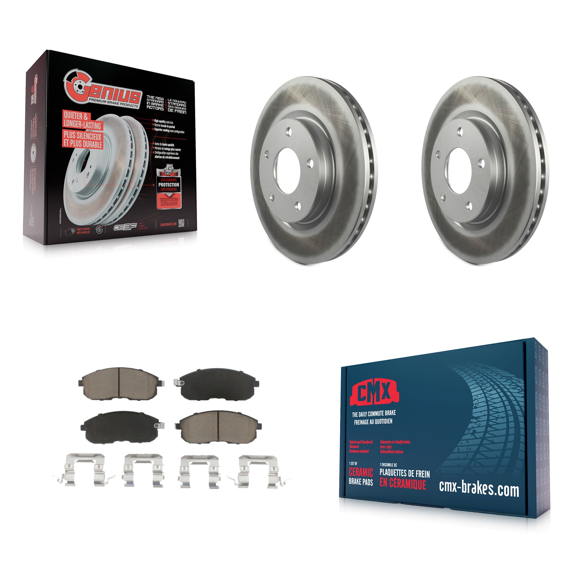 Transit Auto KGC-100441 Disc Brake Kit for 2013-2019 Nissan Sentra - Front