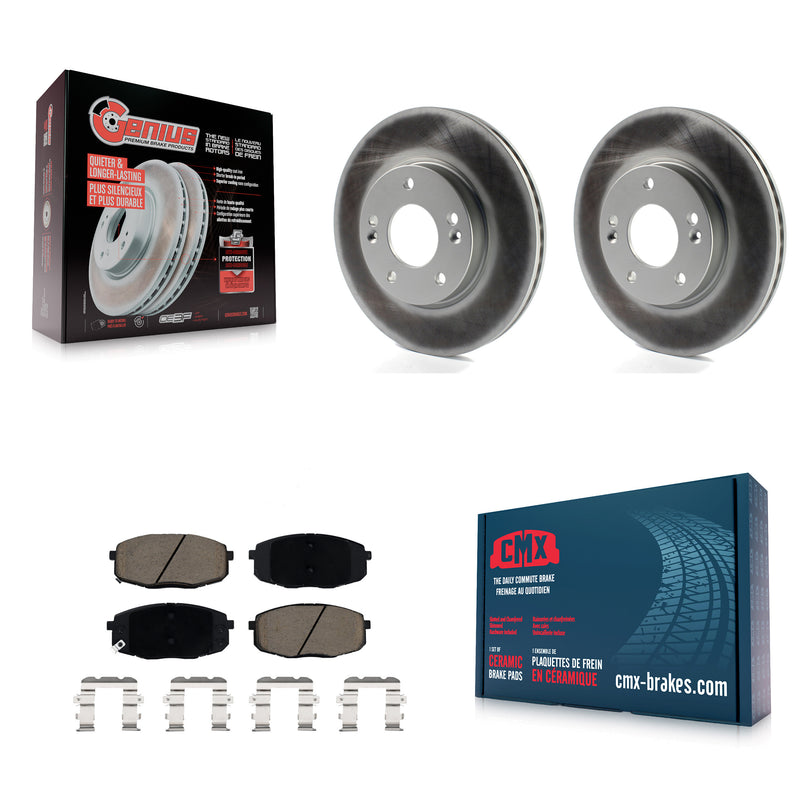 Transit Auto KGC-100443 Disc Brake Kit for 2014-2025 Hyundai Kona, Kia Seltos and More - Front