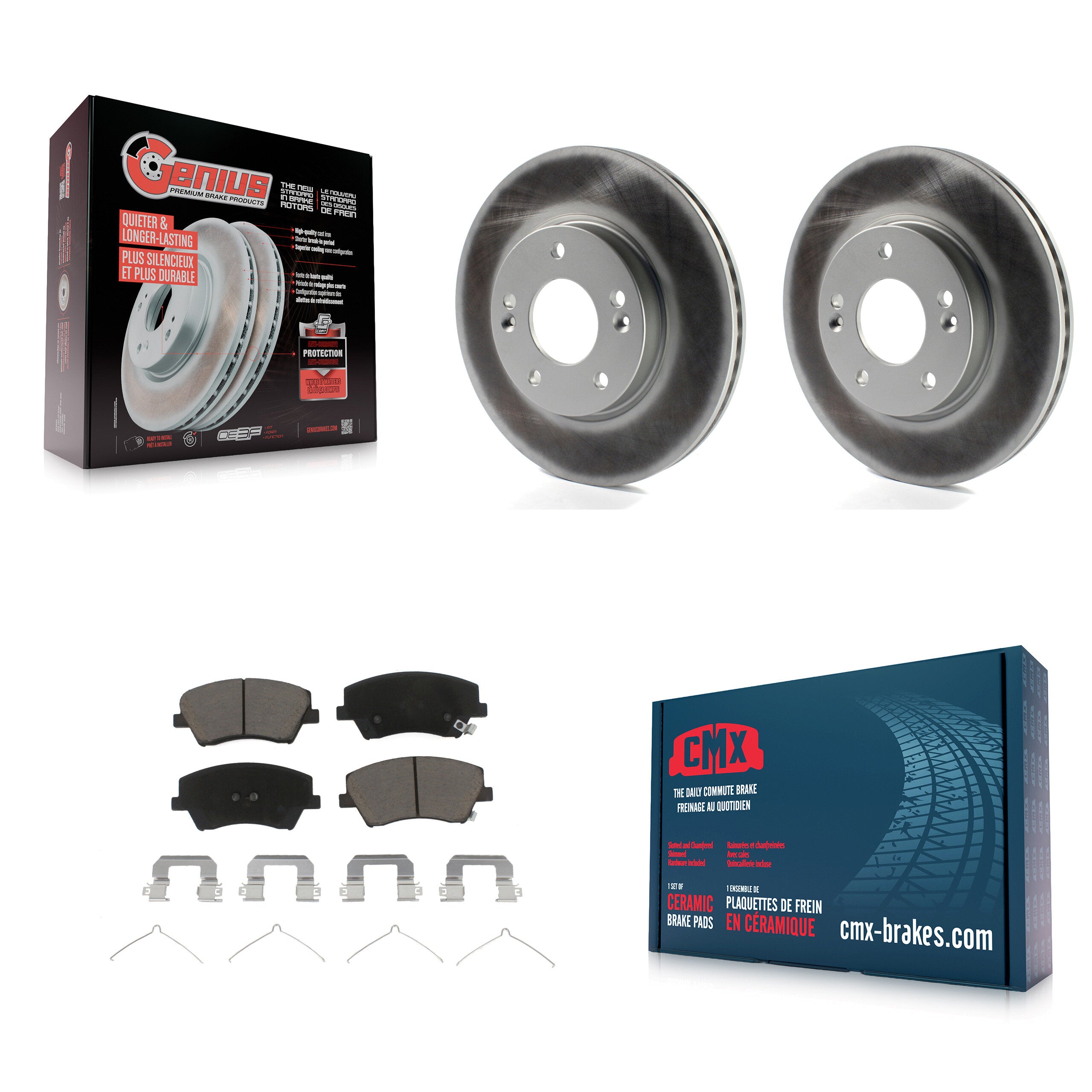 Transit Auto KGC-100444 Disc Brake Kit for 2017-2020 Hyundai Elantra - Front