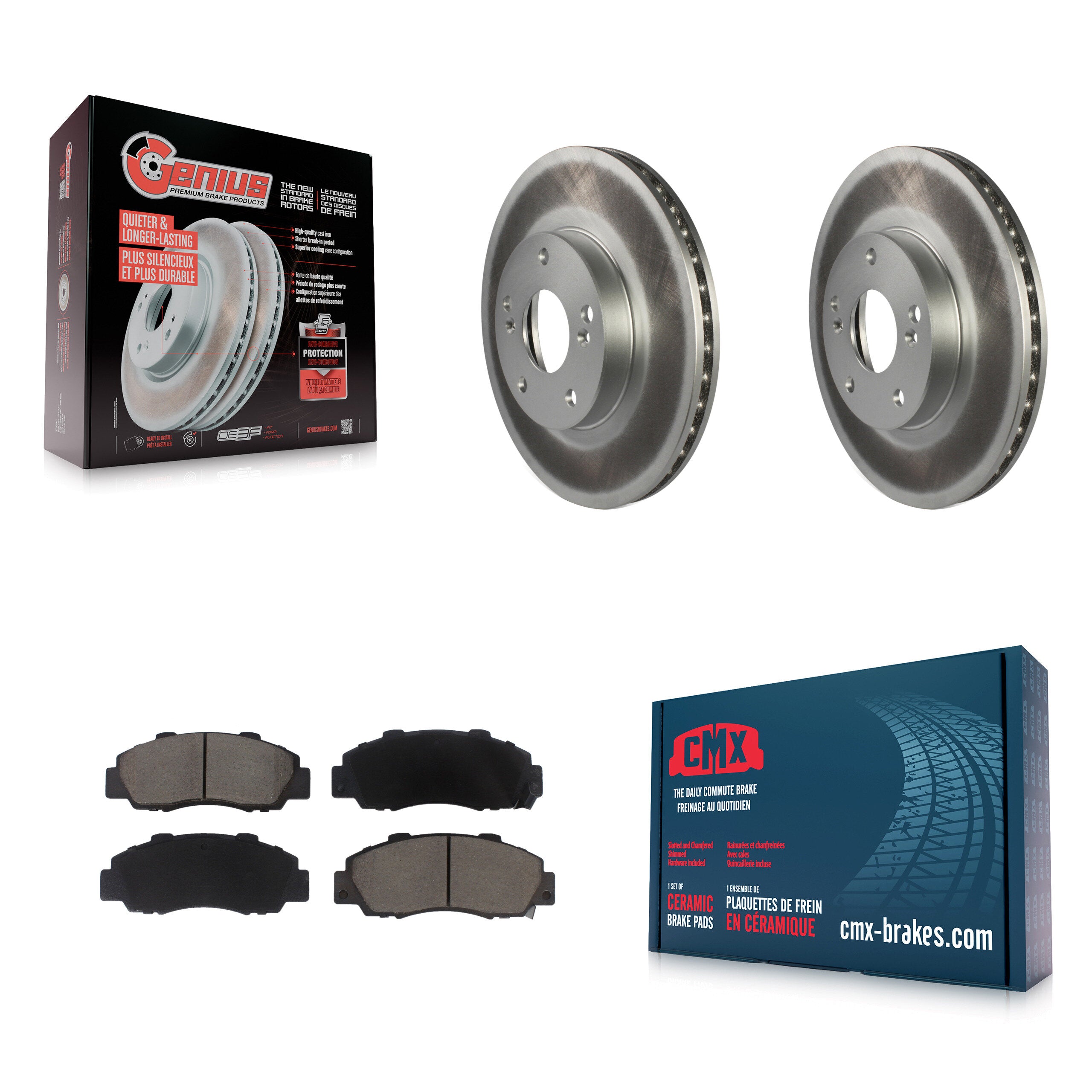 Transit Auto KGC-100450 Disc Brake Kit for 1998-2002 Honda Accord - Front