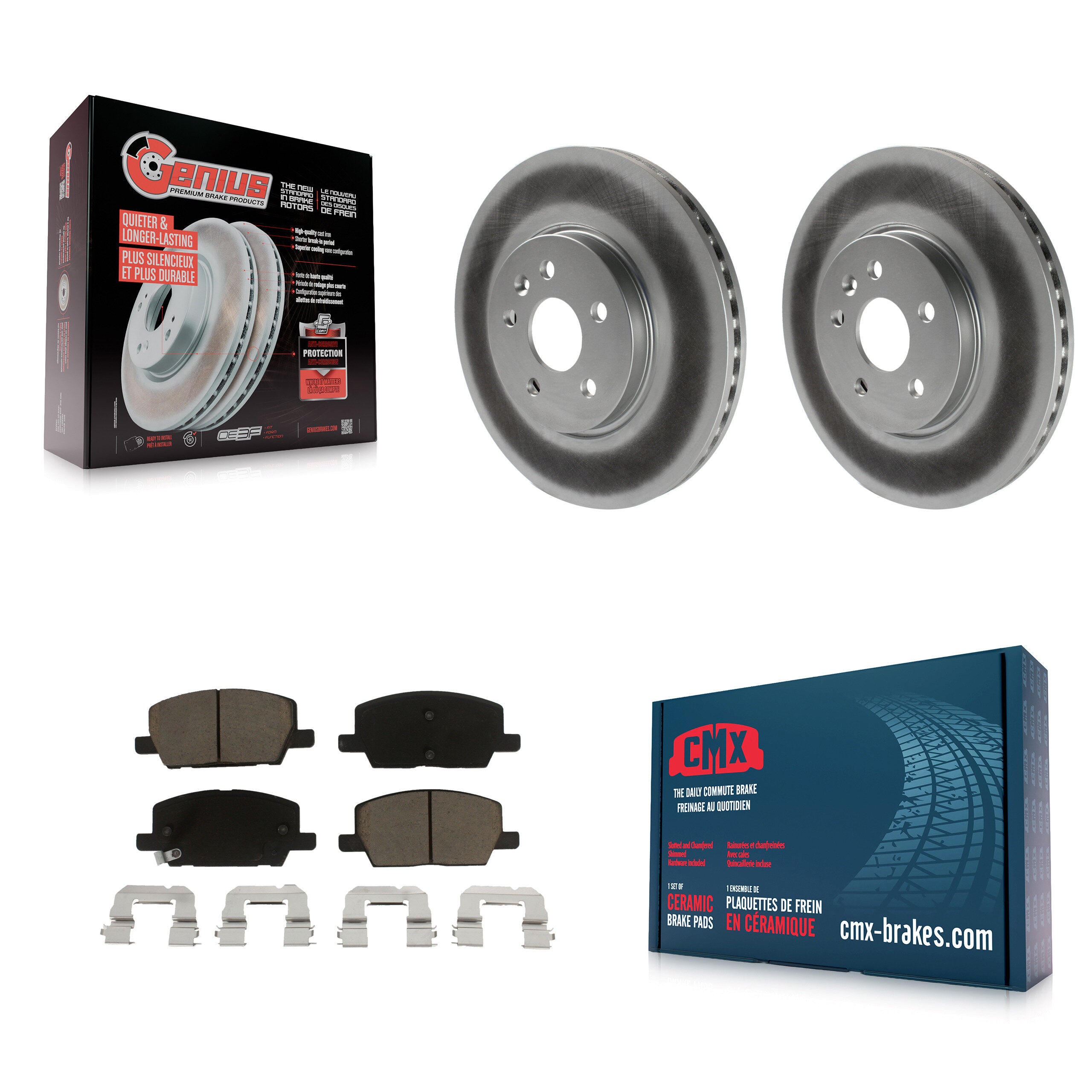 Transit Auto KGC-100455 Disc Brake Kit for 2018-2022 Chevrolet Trax, Buick Encore - Front