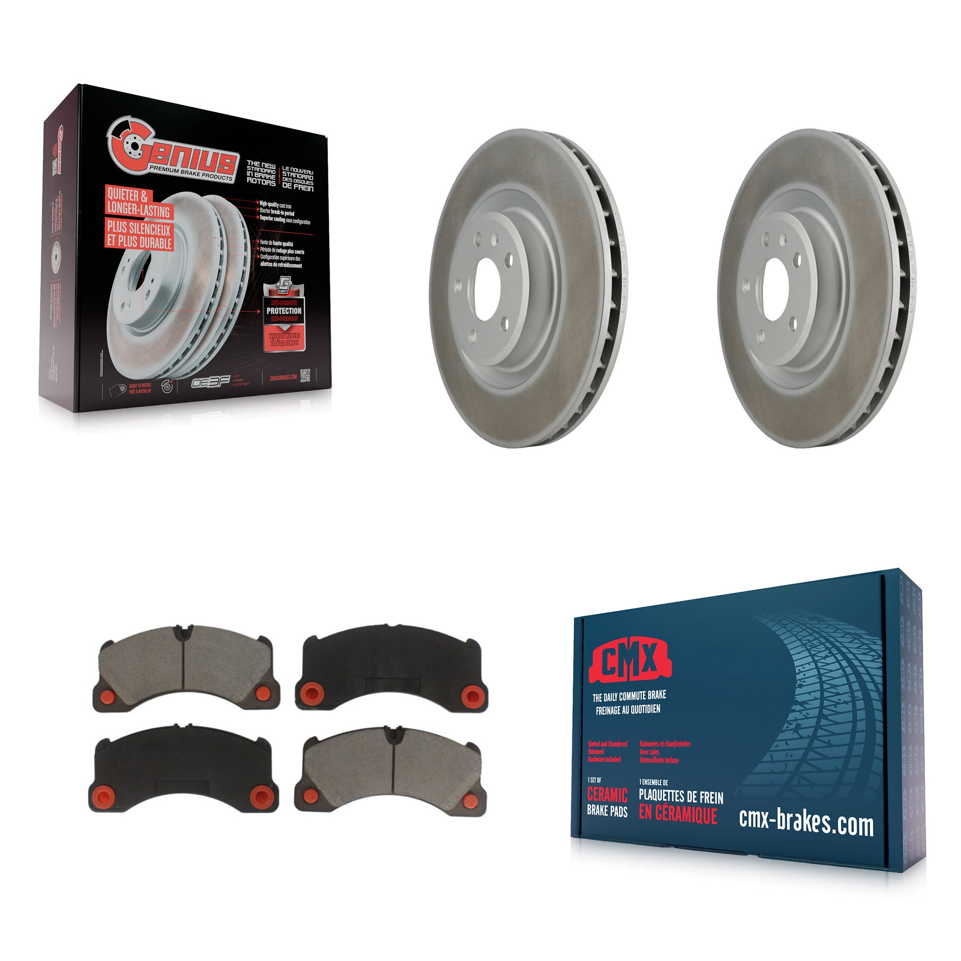 Transit Auto KGC-100482 Disc Brake Kit for 2017 Porsche Macan - Front