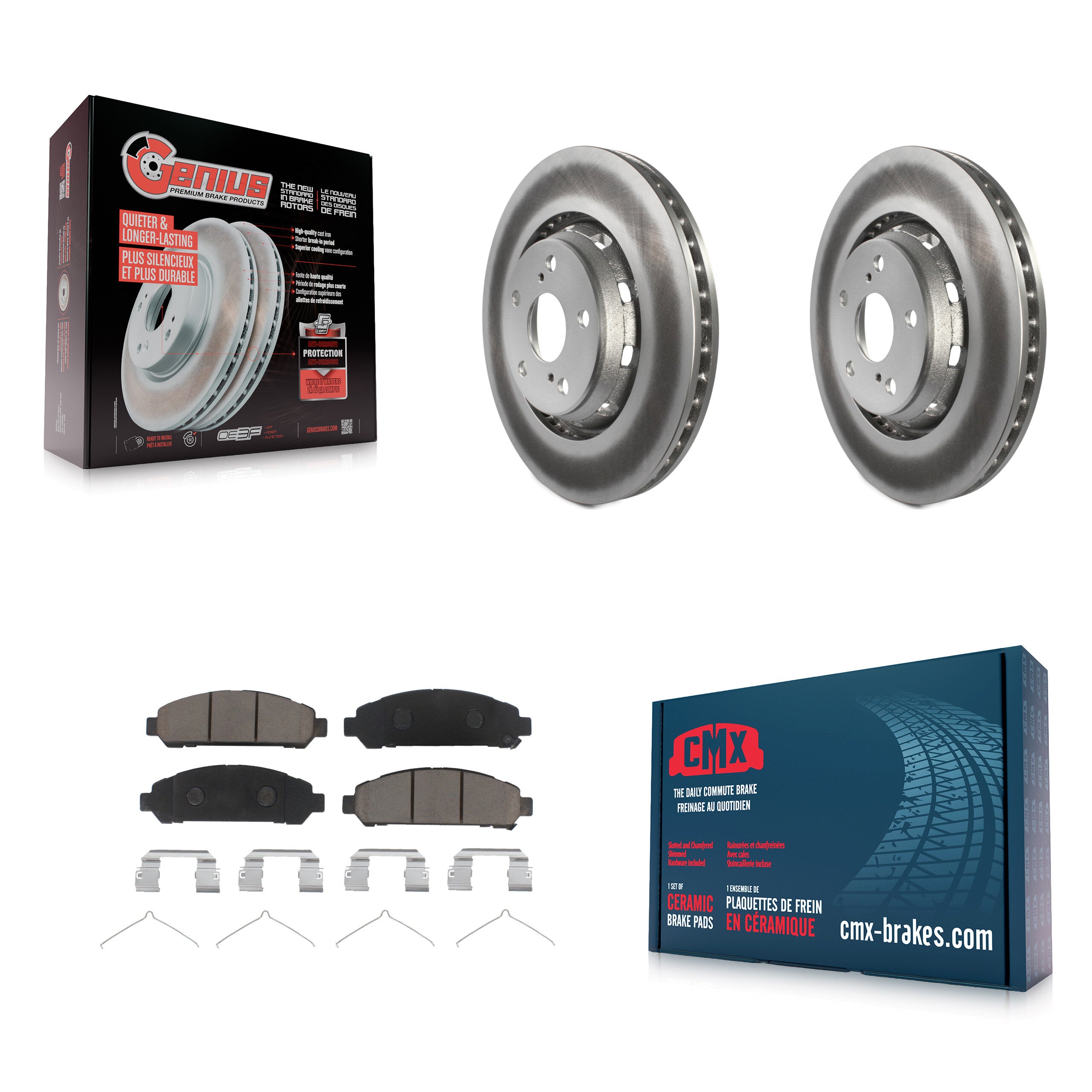 Transit Auto KGC-100483 Disc Brake Kit for 2009-2016 Toyota Venza - Front