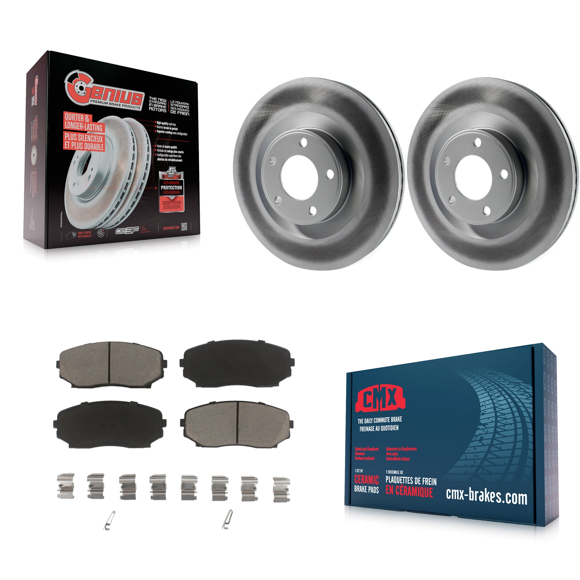 Transit Auto KGC-100485 Disc Brake Kit for 2007-2015 Ford Edge, Lincoln MKX - Front