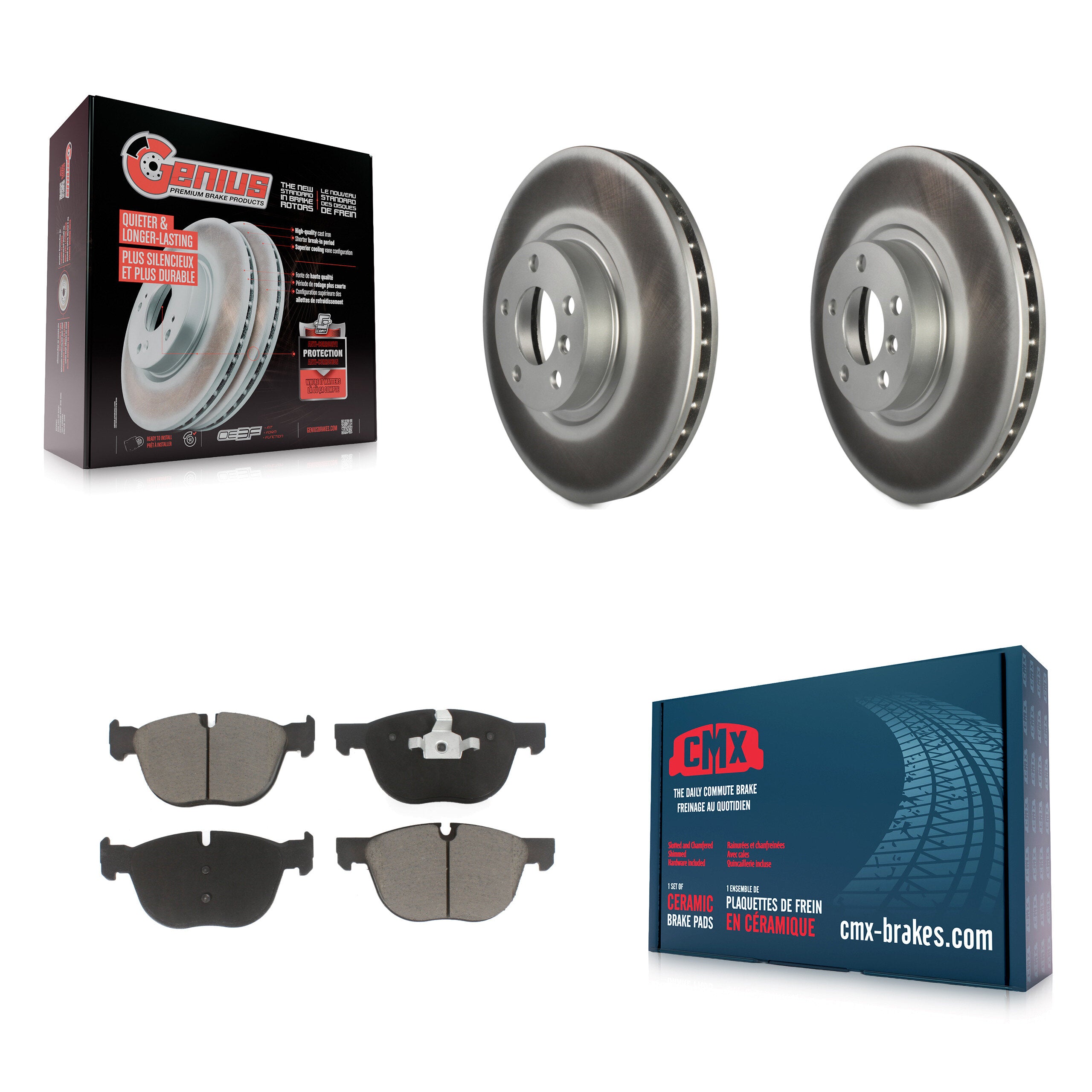 Transit Auto KGC-100489 Disc Brake Kit for 2007-2018 BMW X5, BMW X6 - Front