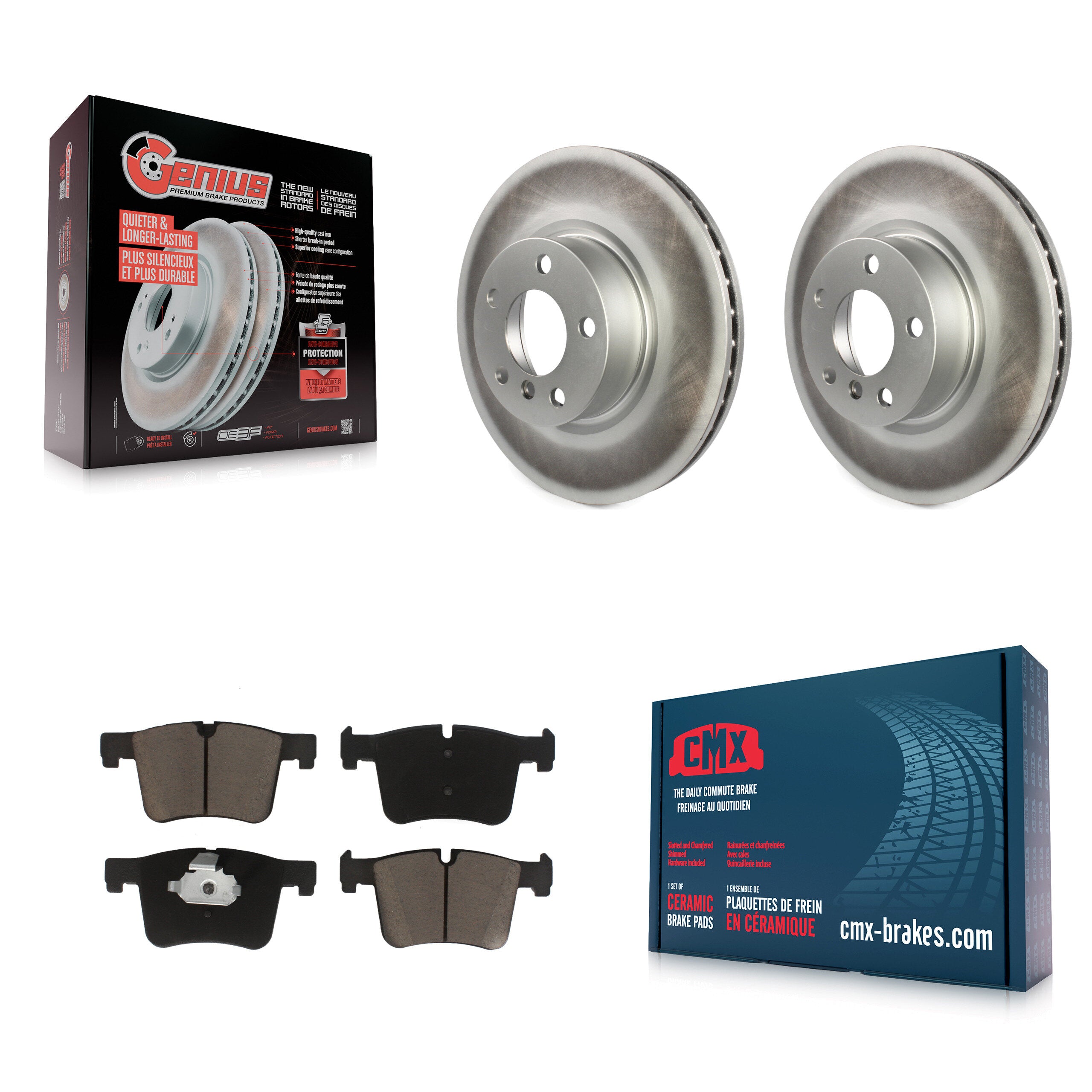 Transit Auto KGC-100490 Disc Brake Kit for 2011-2018 BMW X4, BMW X3 - Front