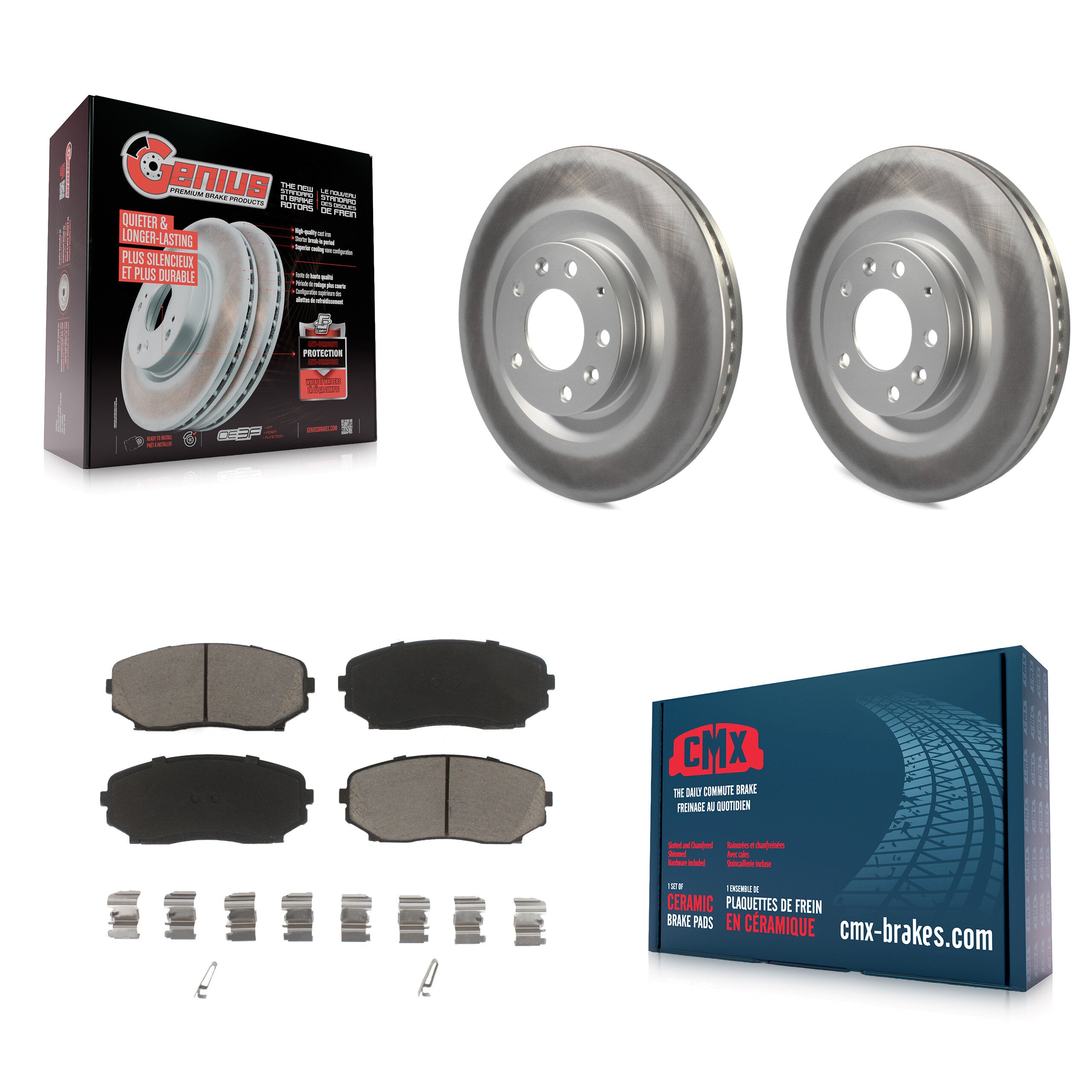 Transit Auto KGC-100493 Disc Brake Kit for 2007-2015 Mazda CX-9 - Front
