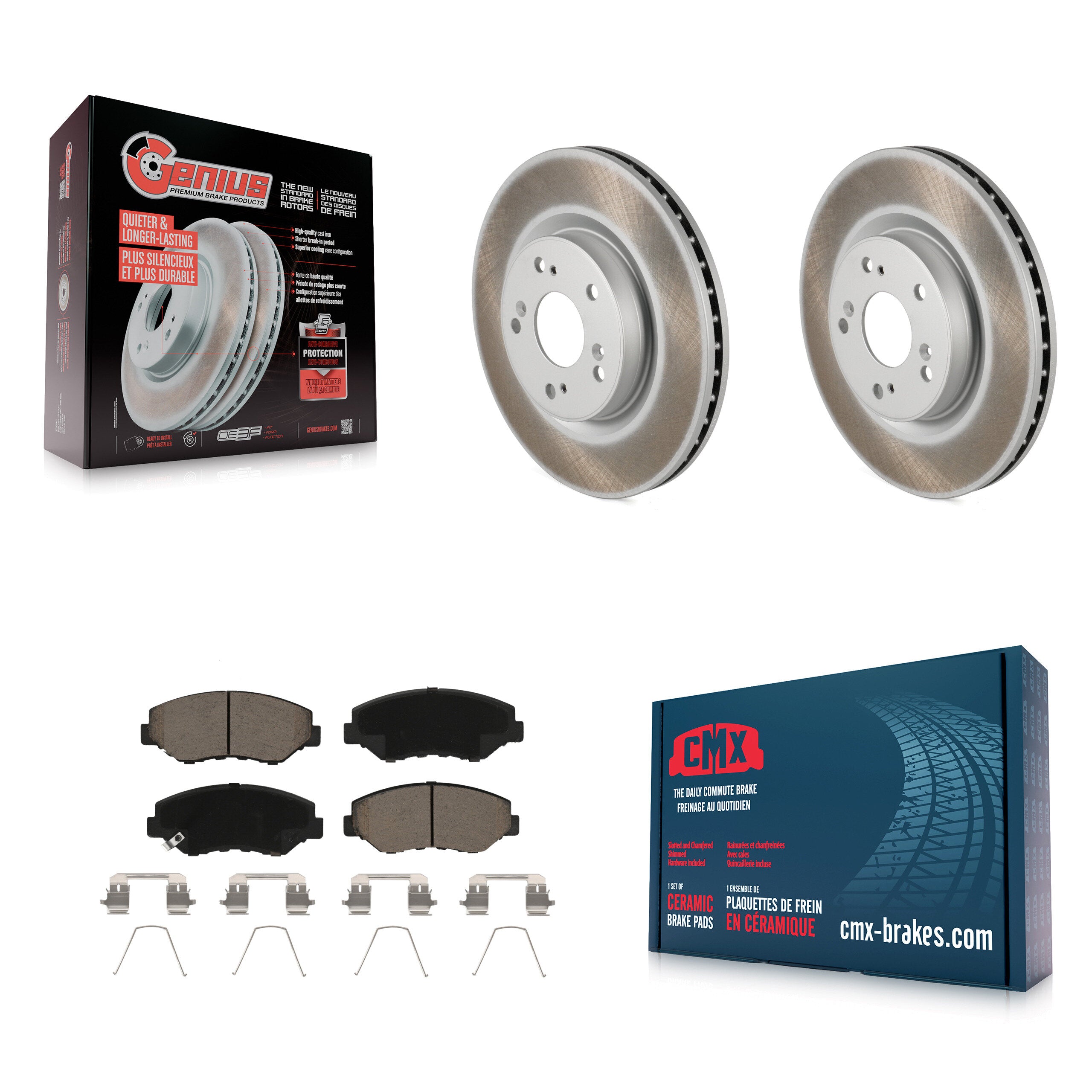 Transit Auto KGC-100496 Disc Brake Kit for 2012-2016 Honda CR-V - Front