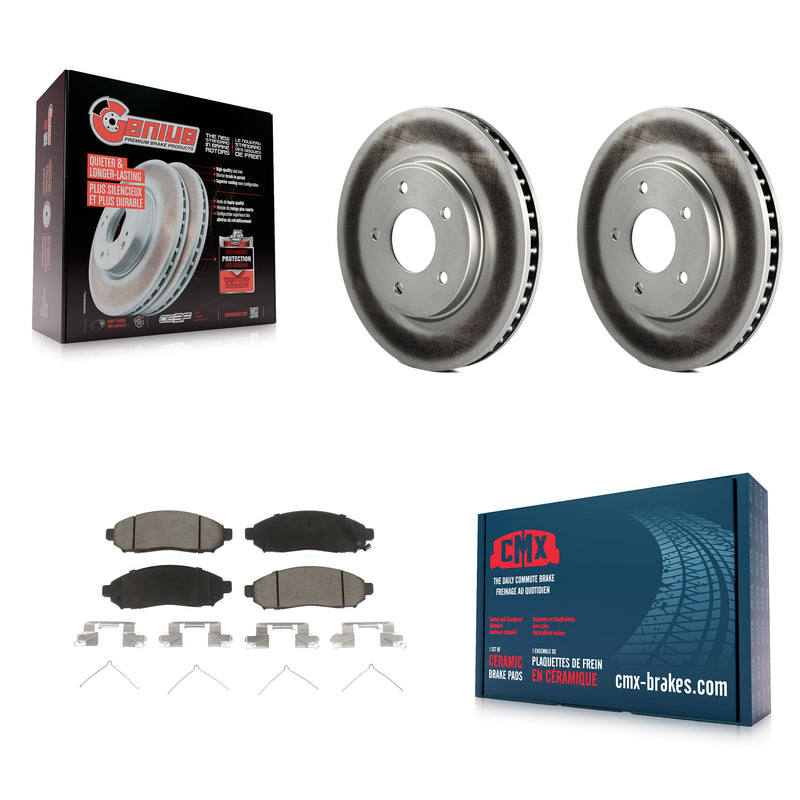 Transit Auto KGC-100499 Disc Brake Kit for 2011-2021 Nissan NV200, Chevrolet City Express, Nissan LEAF - Front