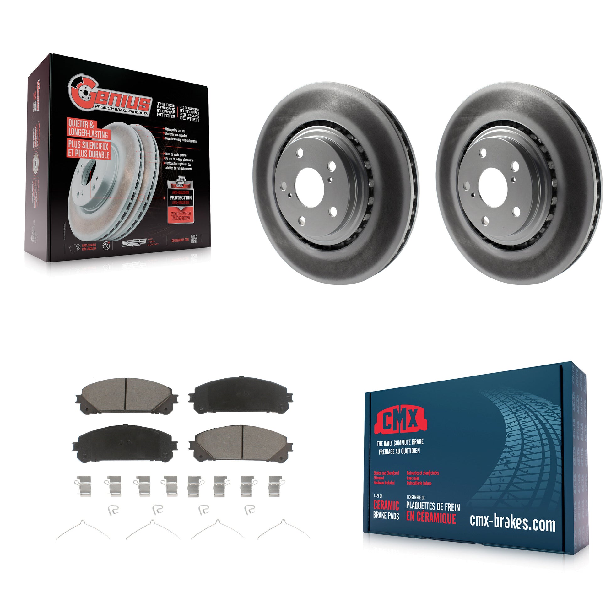 Transit Auto KGC-100503 Disc Brake Kit for 2008-2021 Lexus NX300, Lexus NX200t and More - Front