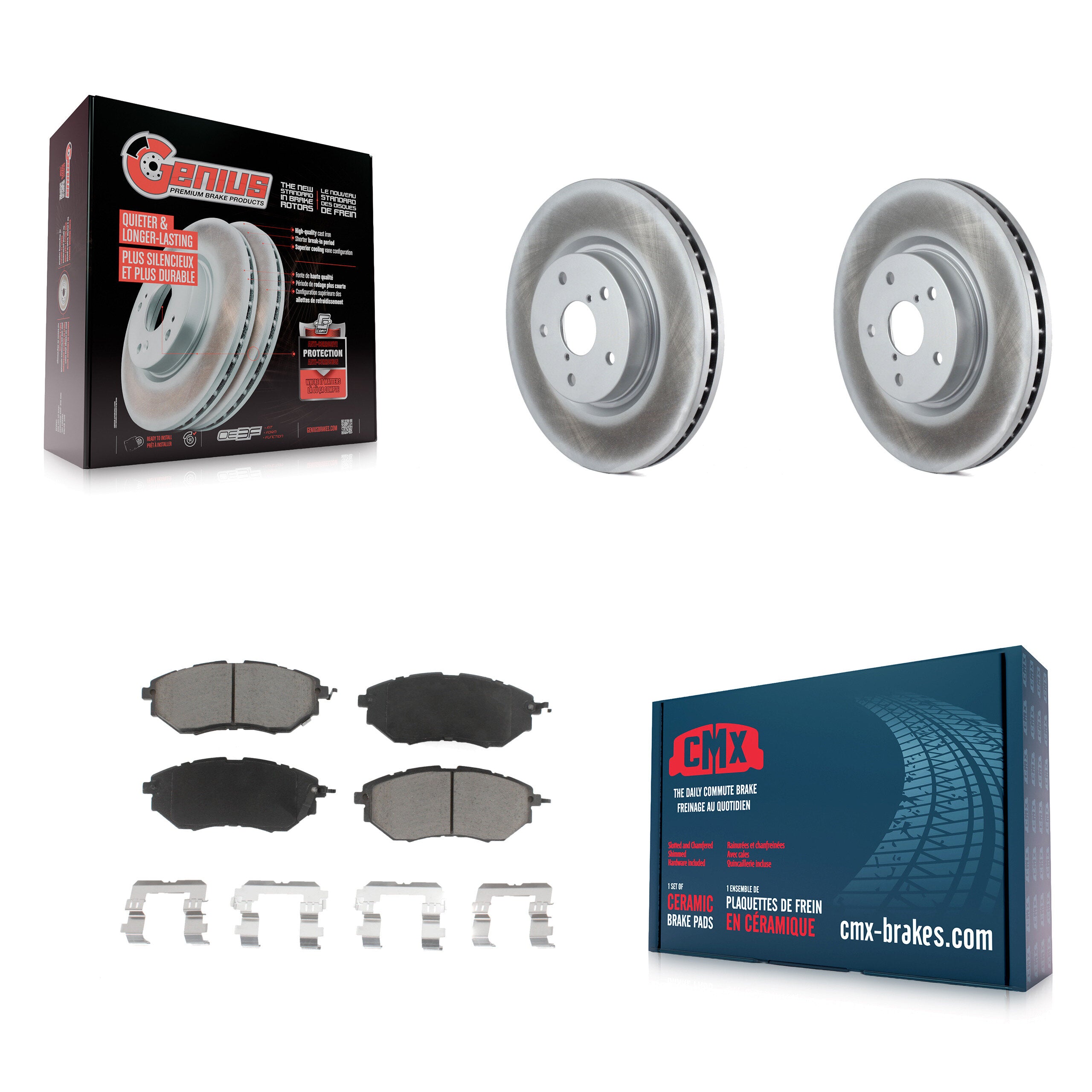 Transit Auto KGC-100515 Disc Brake Kit for 2006-2021 Subaru Legacy, Subaru Outback and More - Front