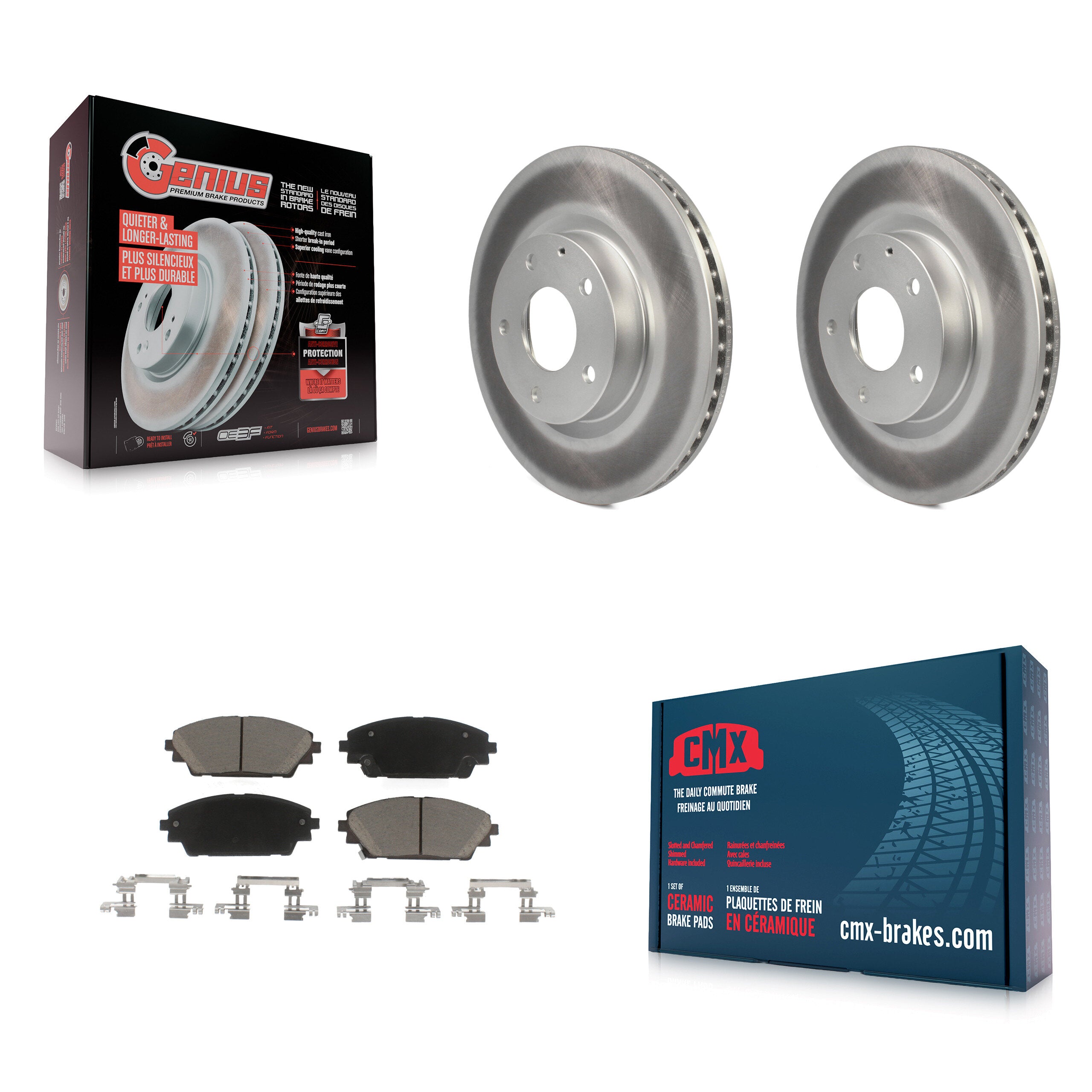 Transit Auto KGC-100518 Disc Brake Kit for 2014-2022 Mazda CX-3, Mazda 3, Mazda 3 Sport - Front