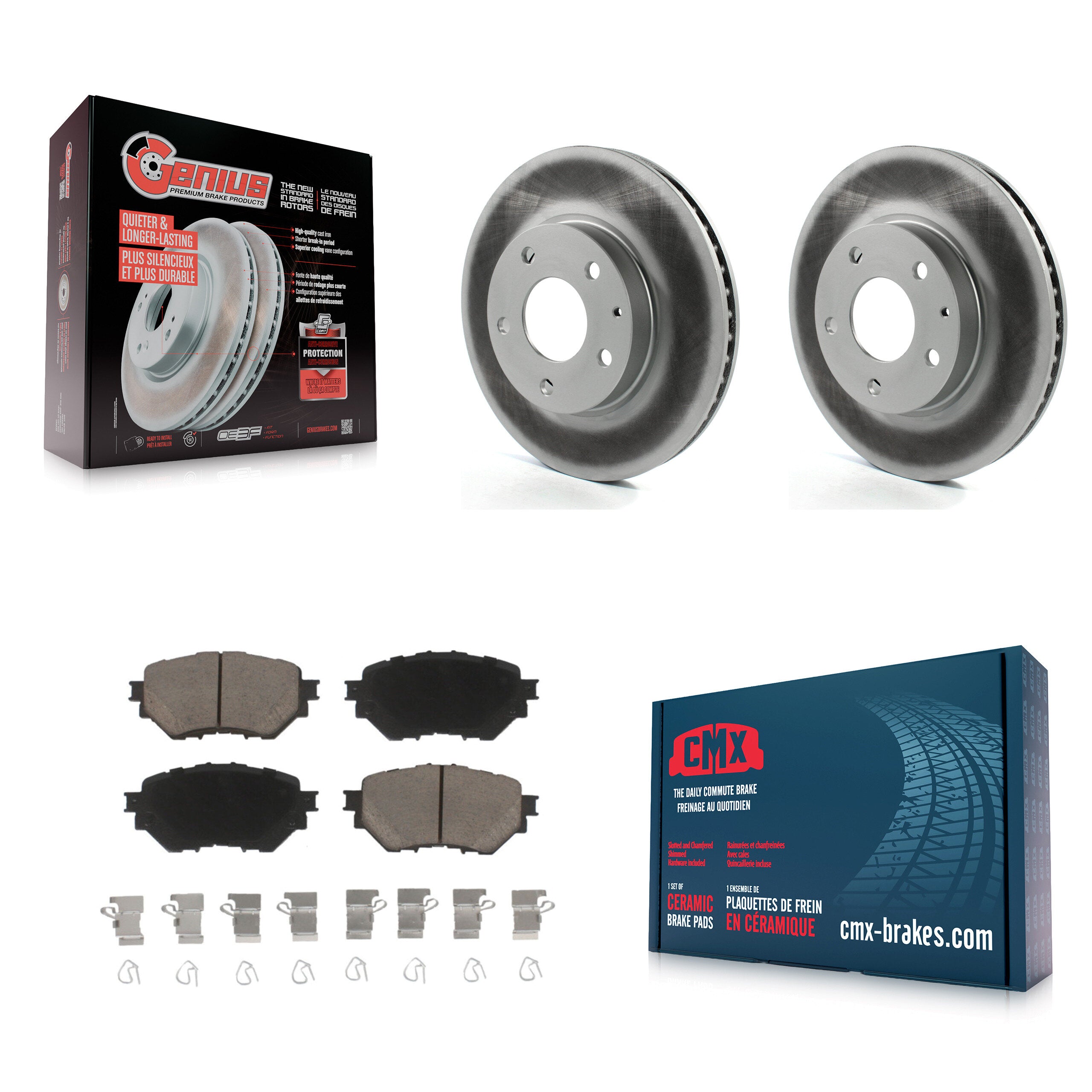 Transit Auto KGC-100519 Disc Brake Kit for 2014-2018 Mazda 3, Mazda 3 Sport - Front