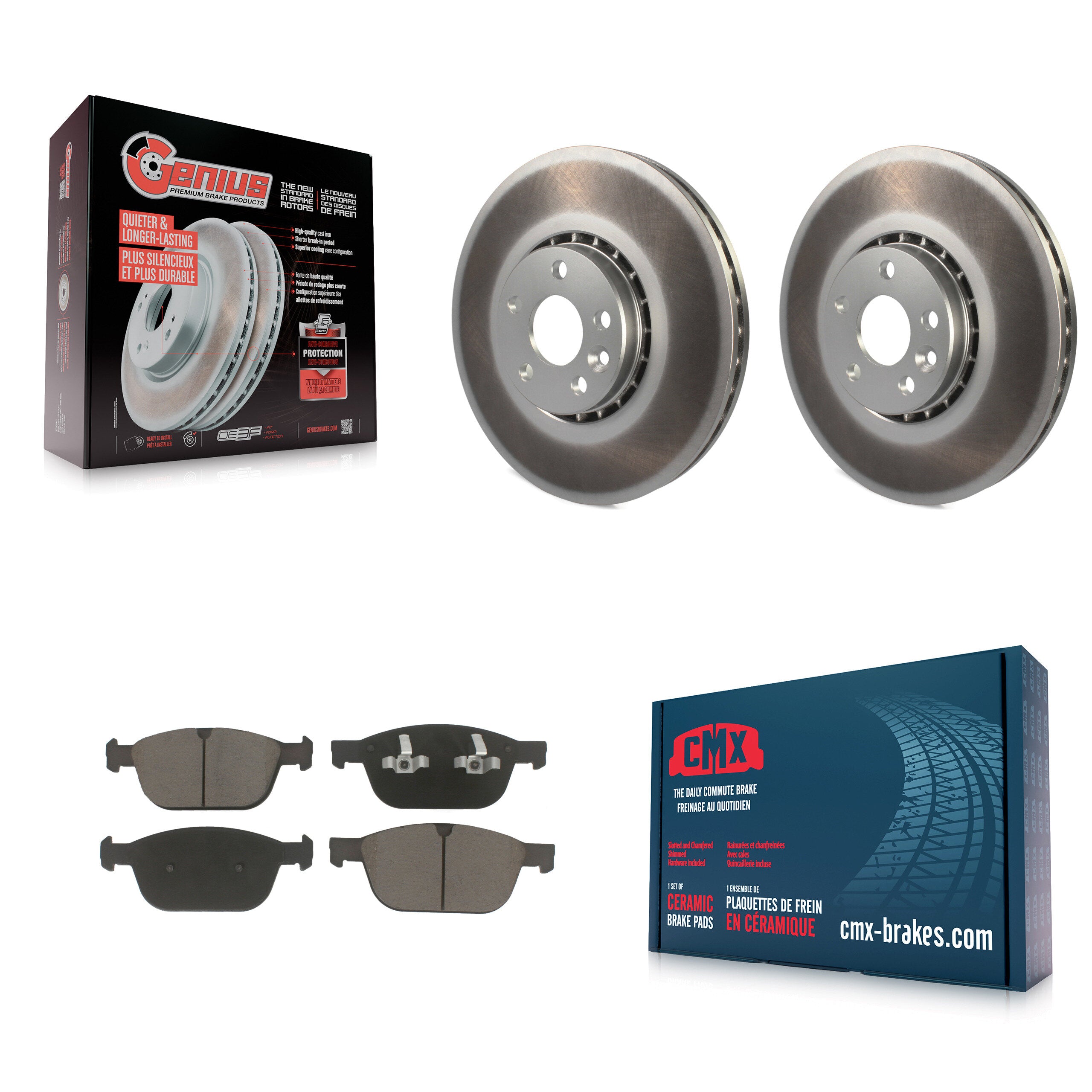 Transit Auto KGC-100524 Disc Brake Kit for 2010-2015 Volvo XC60 - Front