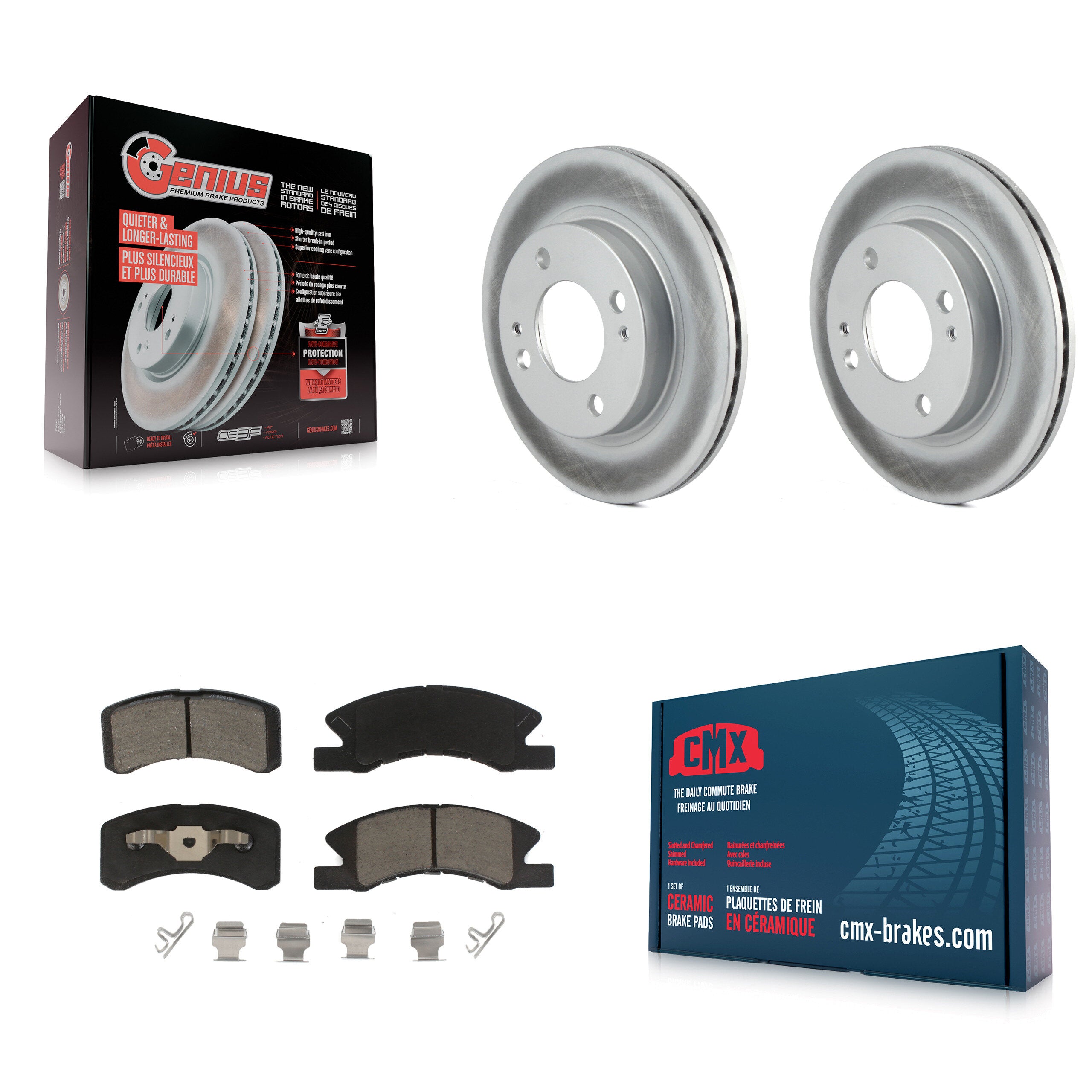 Transit Auto KGC-100525 Disc Brake Kit for 2014-2015 Mitsubishi Mirage - Front