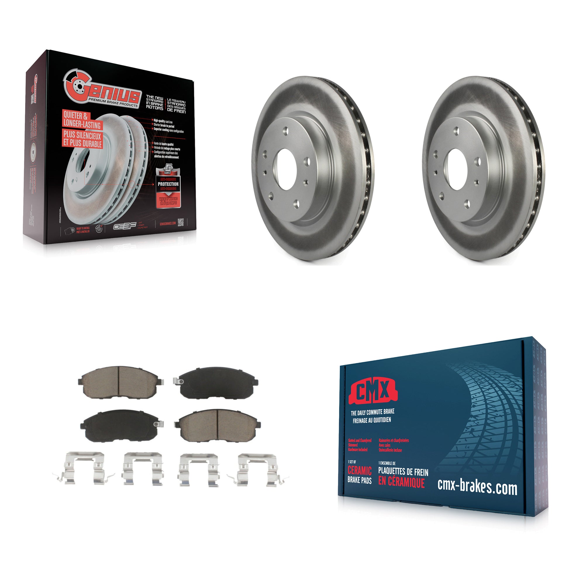 Transit Auto KGC-100526 Disc Brake Kit for 2007-2013 Suzuki SX4 Crossover, Suzuki SX4 - Front