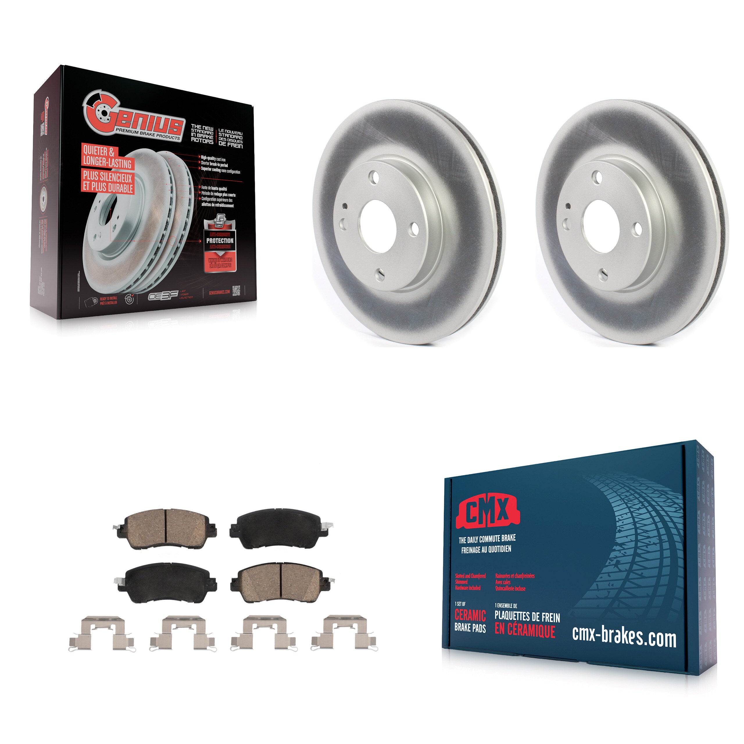 Transit Auto KGC-100532 Disc Brake Kit for 2016-2020 Toyota Yaris, Toyota Yaris iA, Scion iA - Front