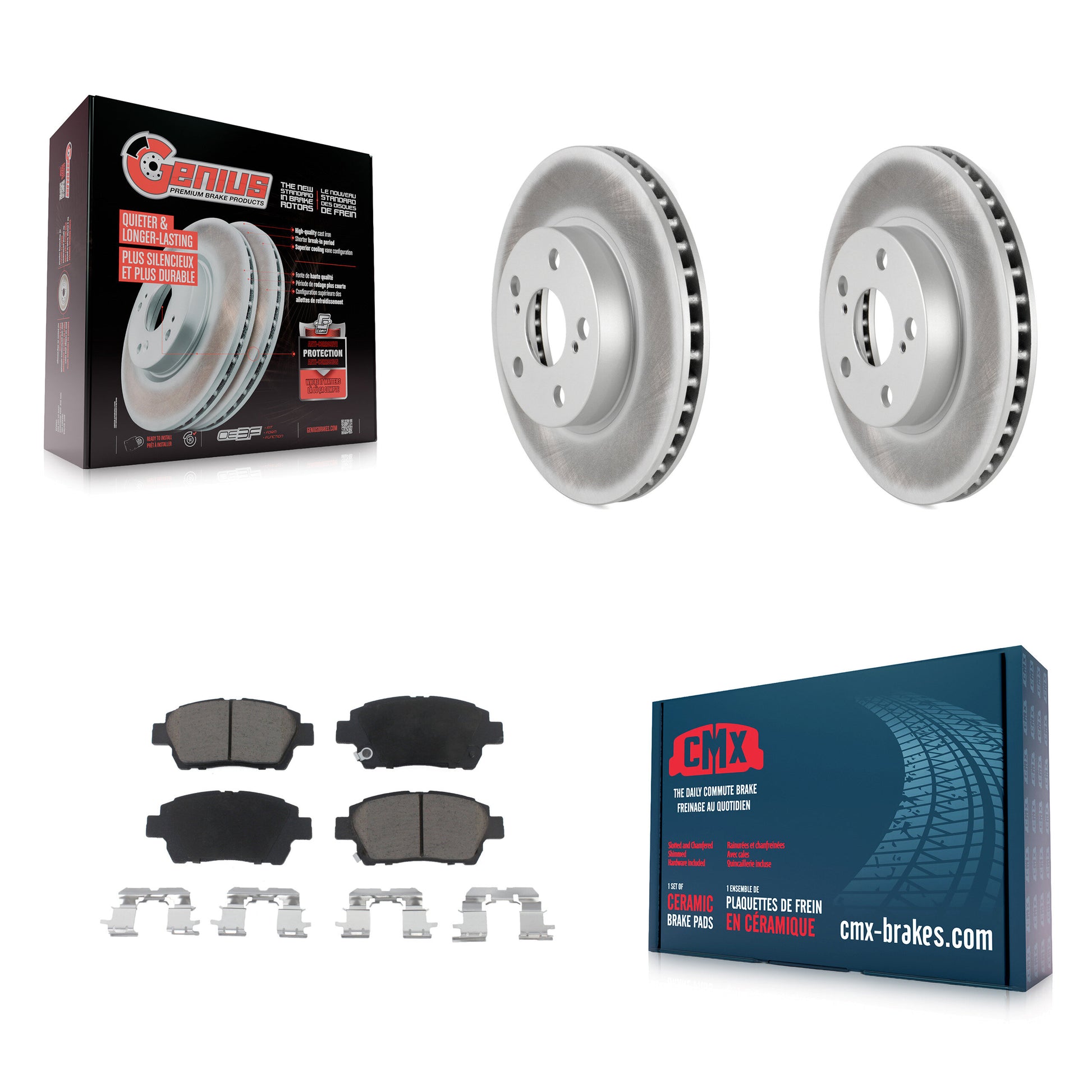 Transit Auto KGC-100536 Disc Brake Kit for 2004-2009 Toyota Prius - Front