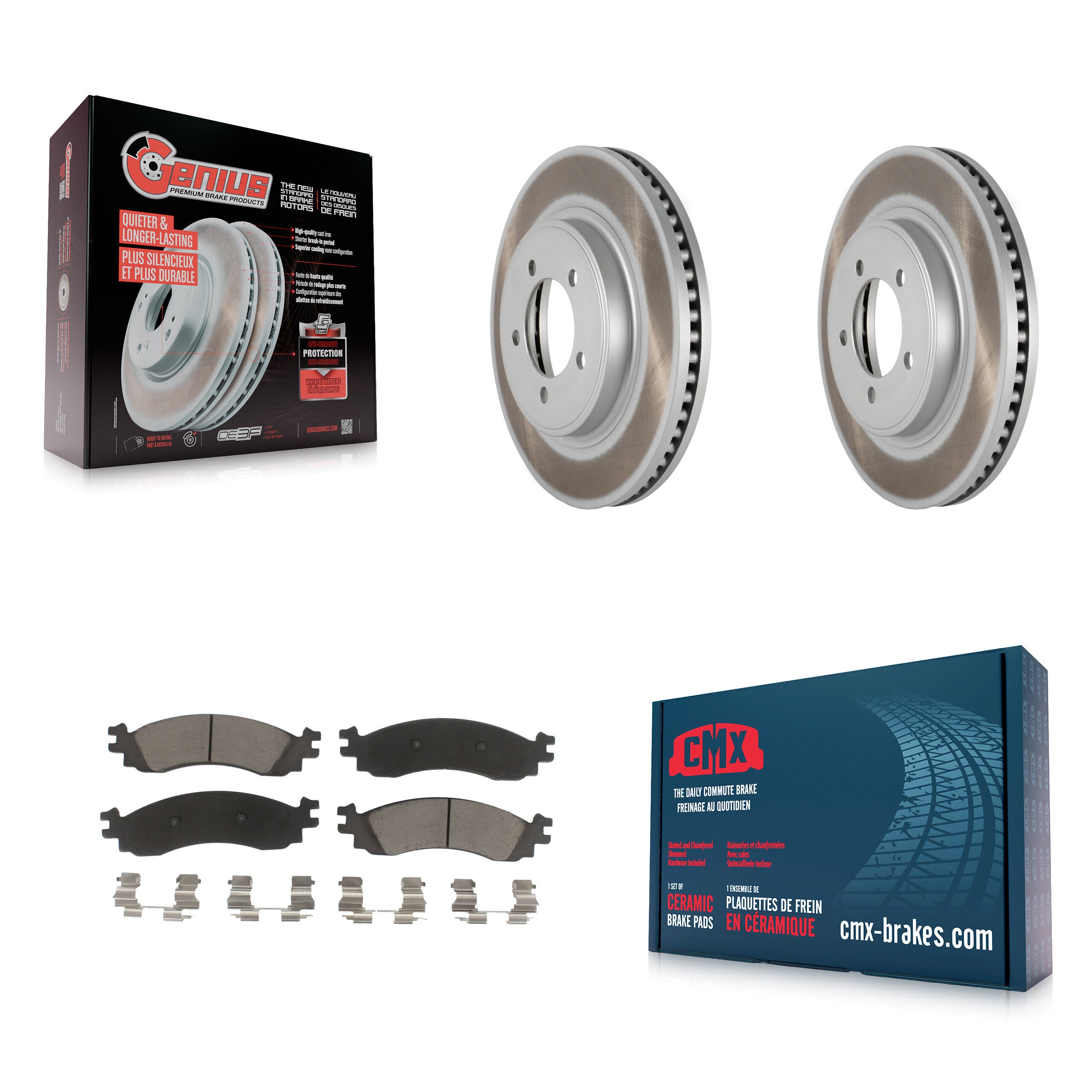 Transit Auto KGC-100548 Disc Brake Kit for 2006-2010 Ford Explorer Sport Trac, Ford Explorer, Mercury Mountaineer - Front
