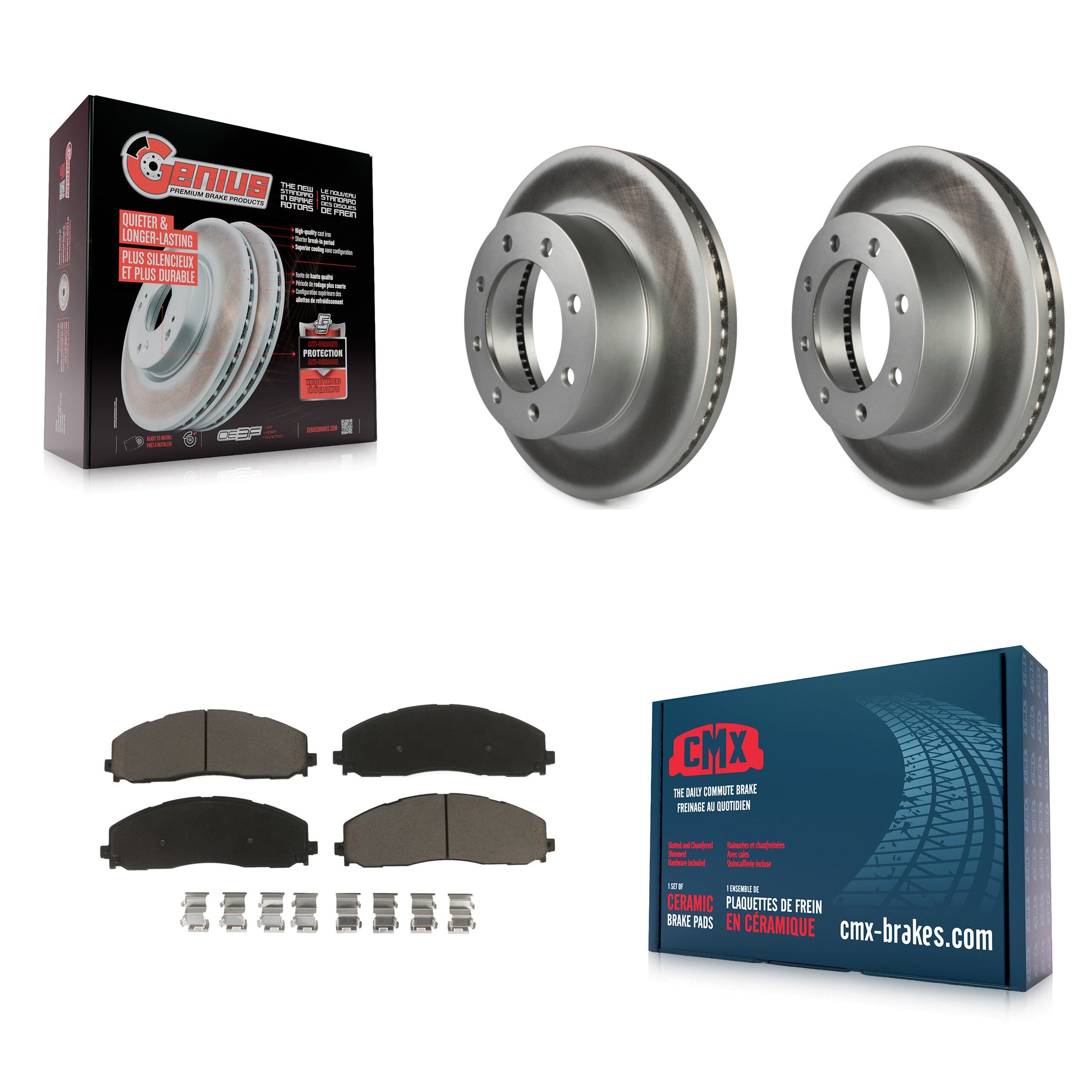Transit Auto KGC-100554 Disc Brake Kit for 2013-2023 Ford F-250 Super Duty, Ford F-350 Super Duty, Ford F-450 Super Duty - Front