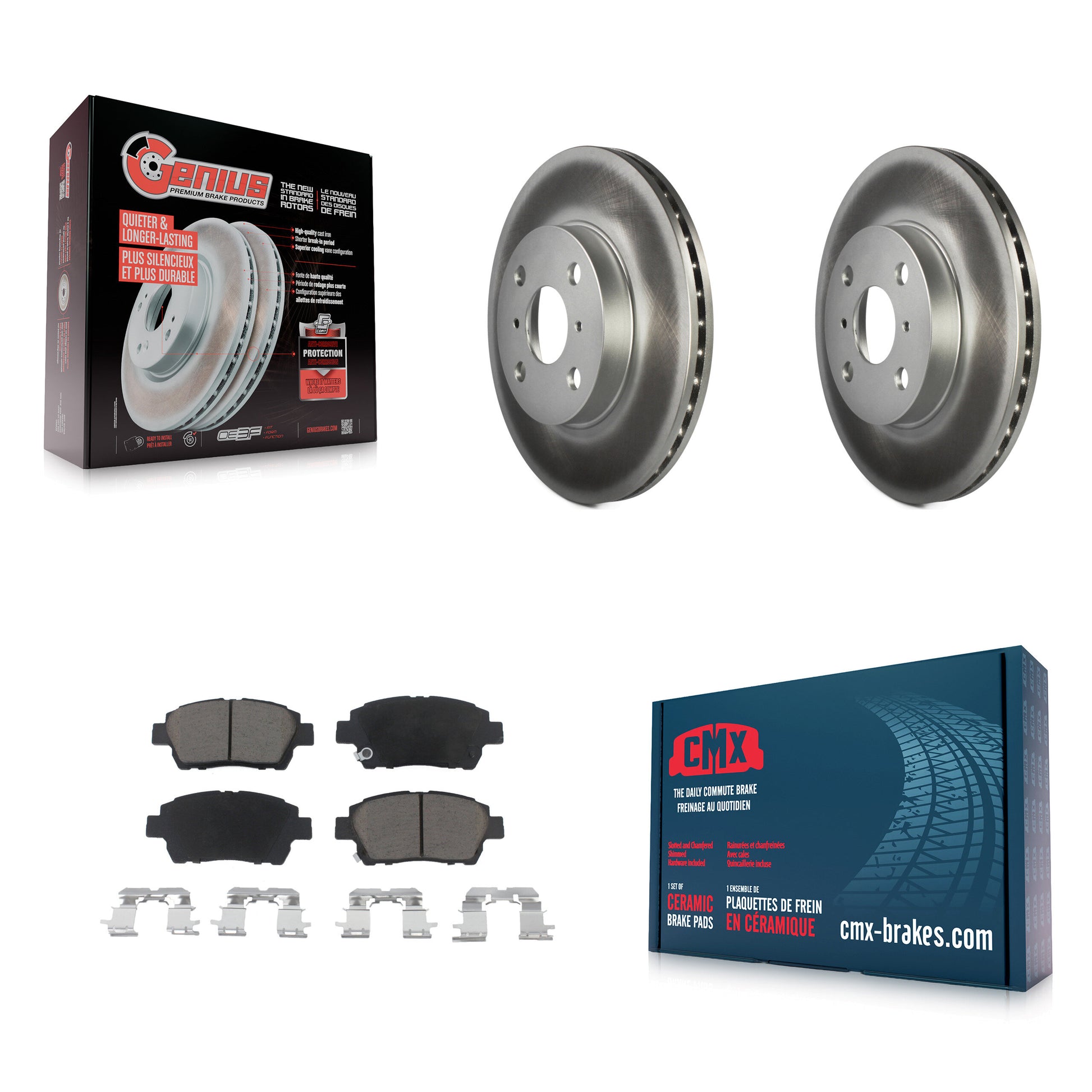 Transit Auto KGC-100558 Disc Brake Kit for 2000-2005 Toyota Echo, Toyota MR2 Spyder - Front