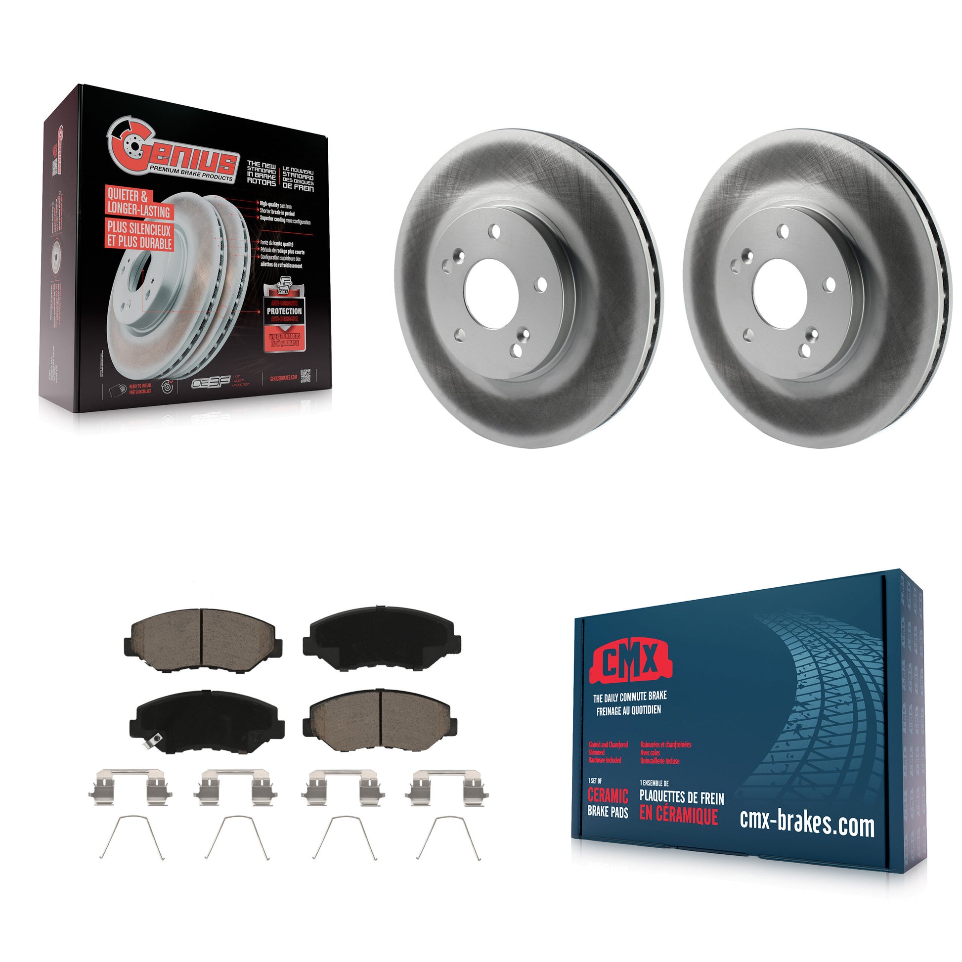 Transit Auto KGC-100560 Disc Brake Kit for 2003-2008 Honda Accord, Honda Pilot - Front