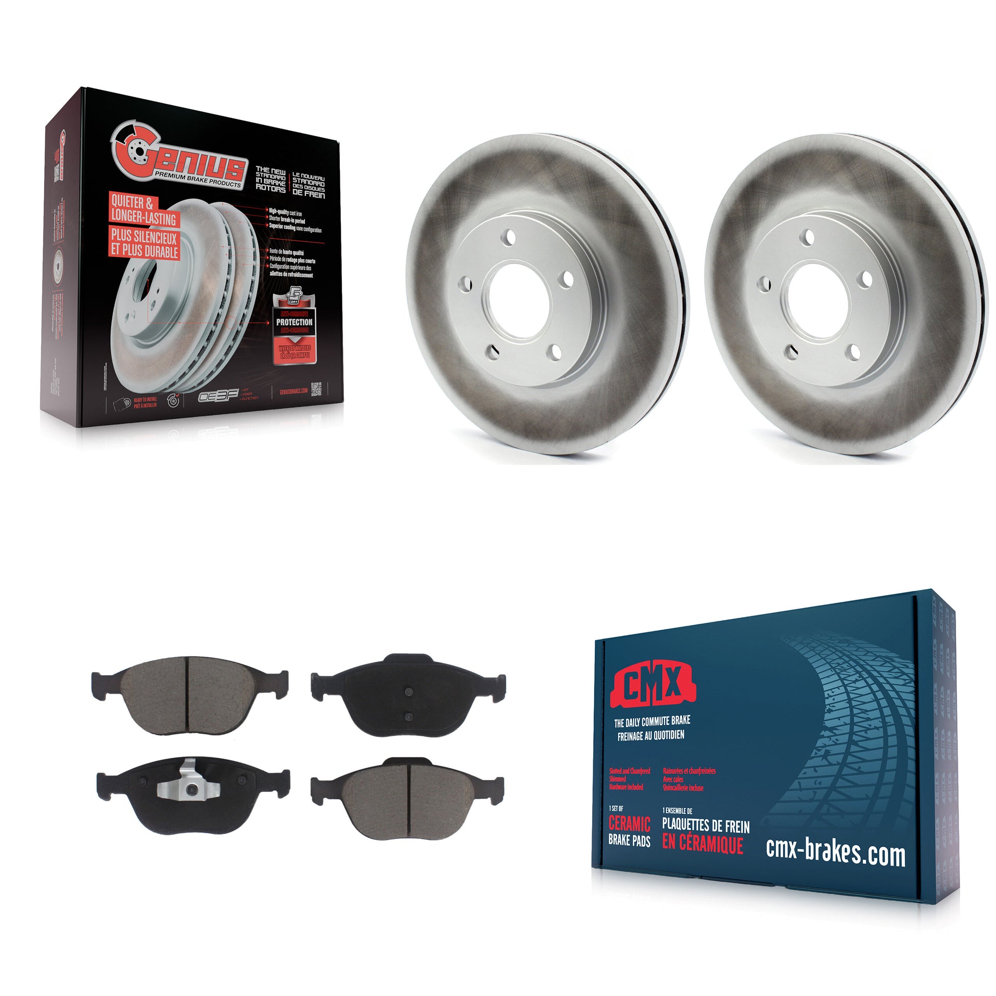 Transit Auto KGC-100565 Disc Brake Kit for 2010-2013 Ford Transit Connect - Front