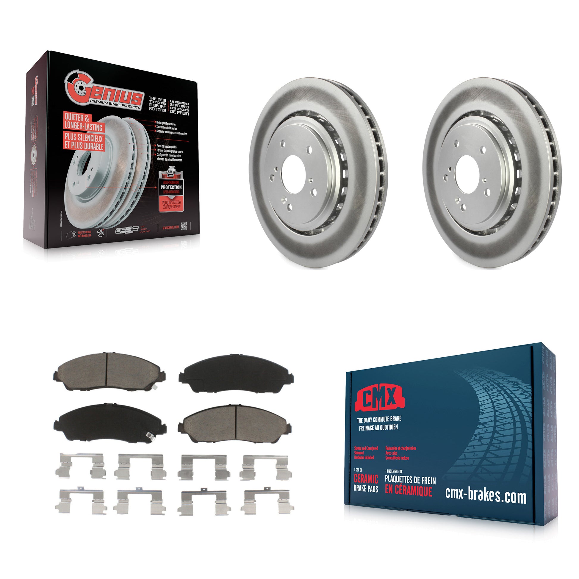 Transit Auto KGC-100585 Disc Brake Kit for 2014-2016 Acura MDX - Front