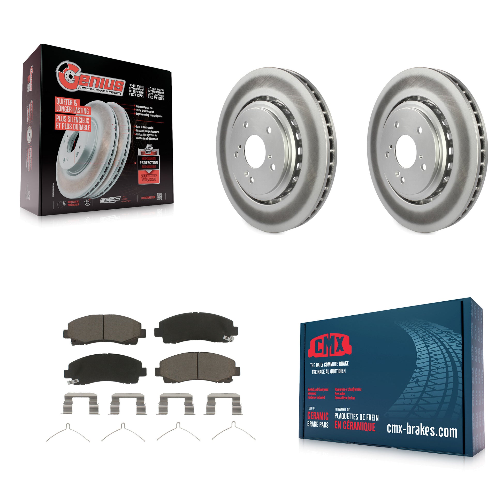 Transit Auto KGC-100586 Disc Brake Kit for 2015-2020 Acura TLX - Front