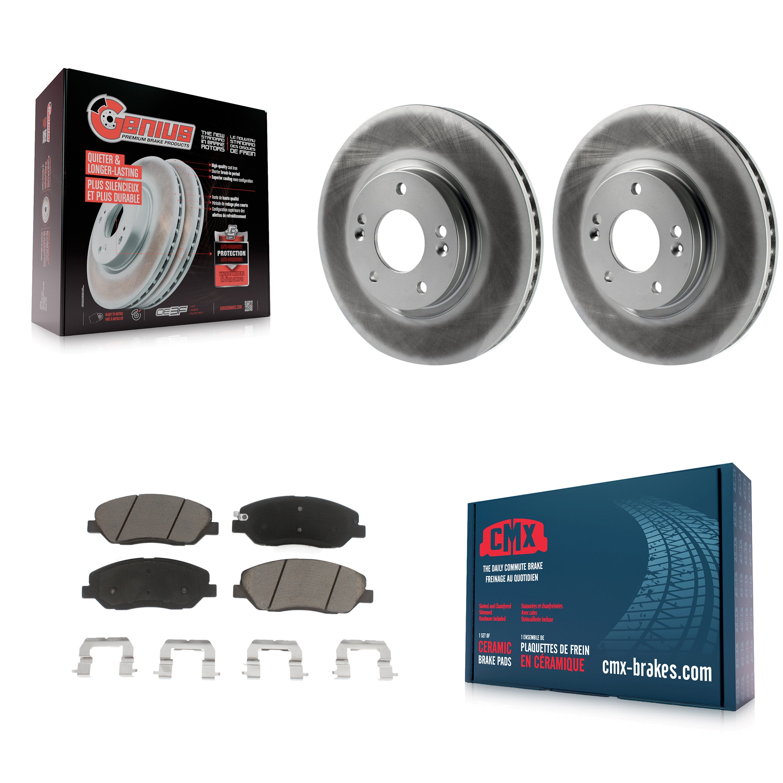 Transit Auto KGC-100589 Disc Brake Kit for 2007-2009 Hyundai Santa Fe - Front