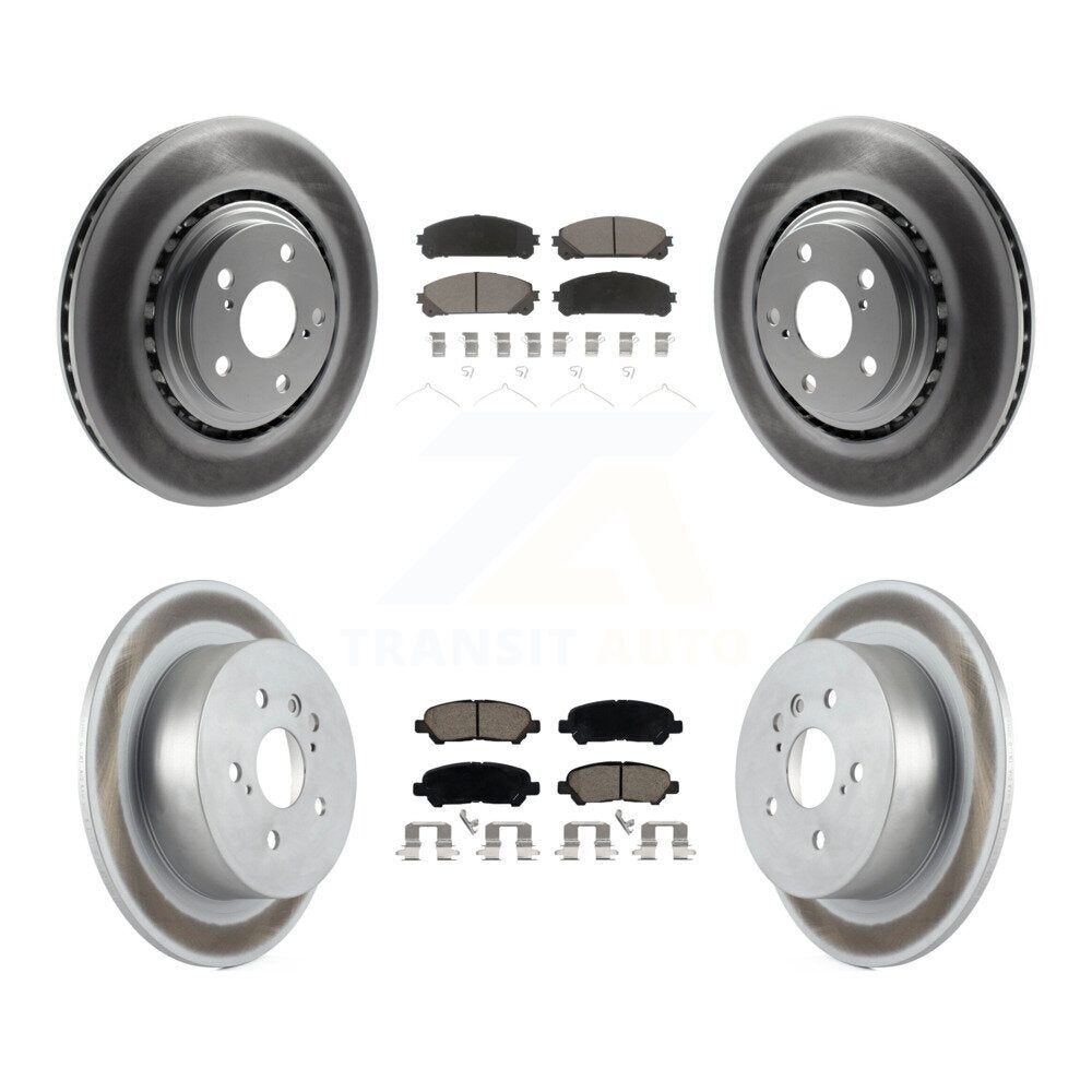 Transit Auto KGC-100612 Disc Brake Kit for 2008-2013 Toyota Highlander - Front and Rear