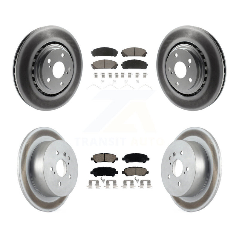 Transit Auto KGC-100612 Disc Brake Kit for 2008-2013 Toyota Highlander - Front and Rear