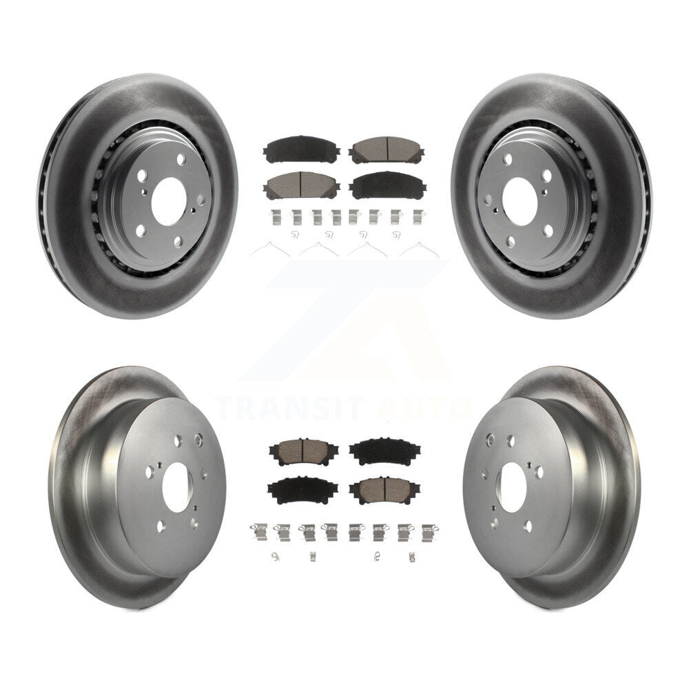 Transit Auto KGC-100614 Disc Brake Kit for 2010-2020 Toyota Highlander, Toyota Sienna and More - Front and Rear