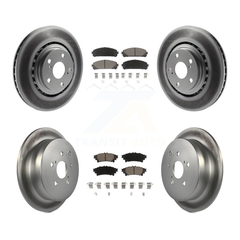 Transit Auto KGC-100614 Disc Brake Kit for 2010-2020 Toyota Highlander, Toyota Sienna and More - Front and Rear