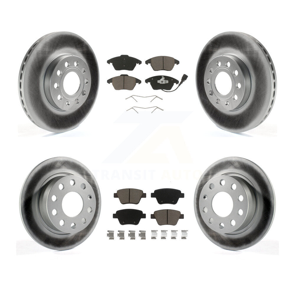 Transit Auto KGC-100618 Disc Brake Kit for 2017-2018 Volkswagen Jetta - Front and Rear