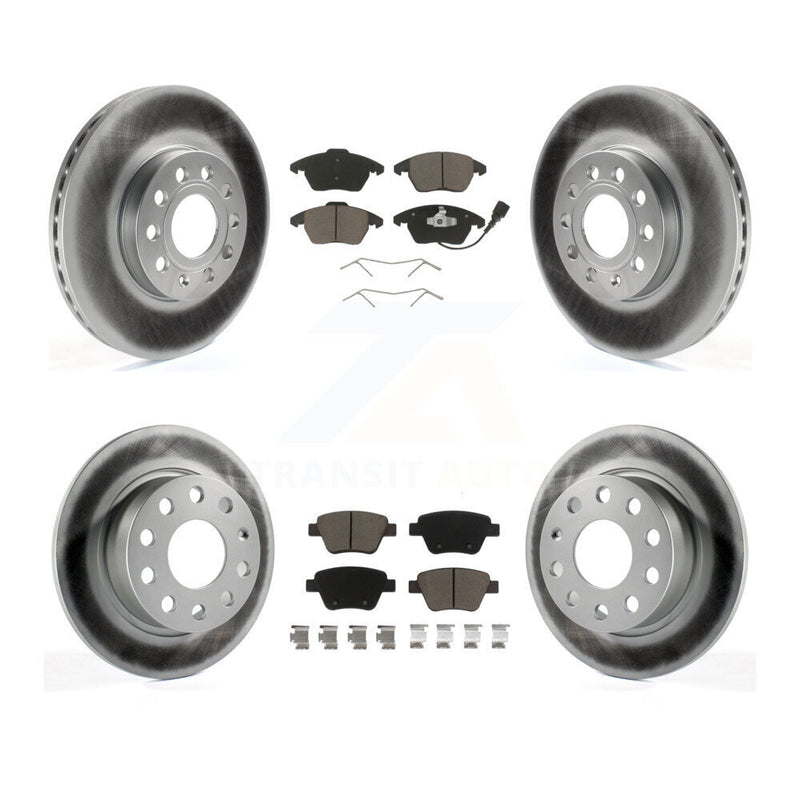 Transit Auto KGC-100618 Disc Brake Kit for 2017-2018 Volkswagen Jetta - Front and Rear