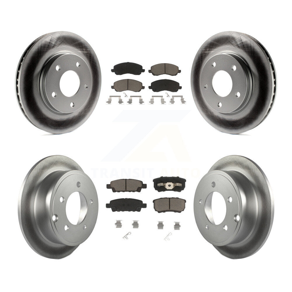Transit Auto KGC-100628 Disc Brake Kit for 2007-2016 Mitsubishi Lancer, Dodge Caliber - Front and Rear
