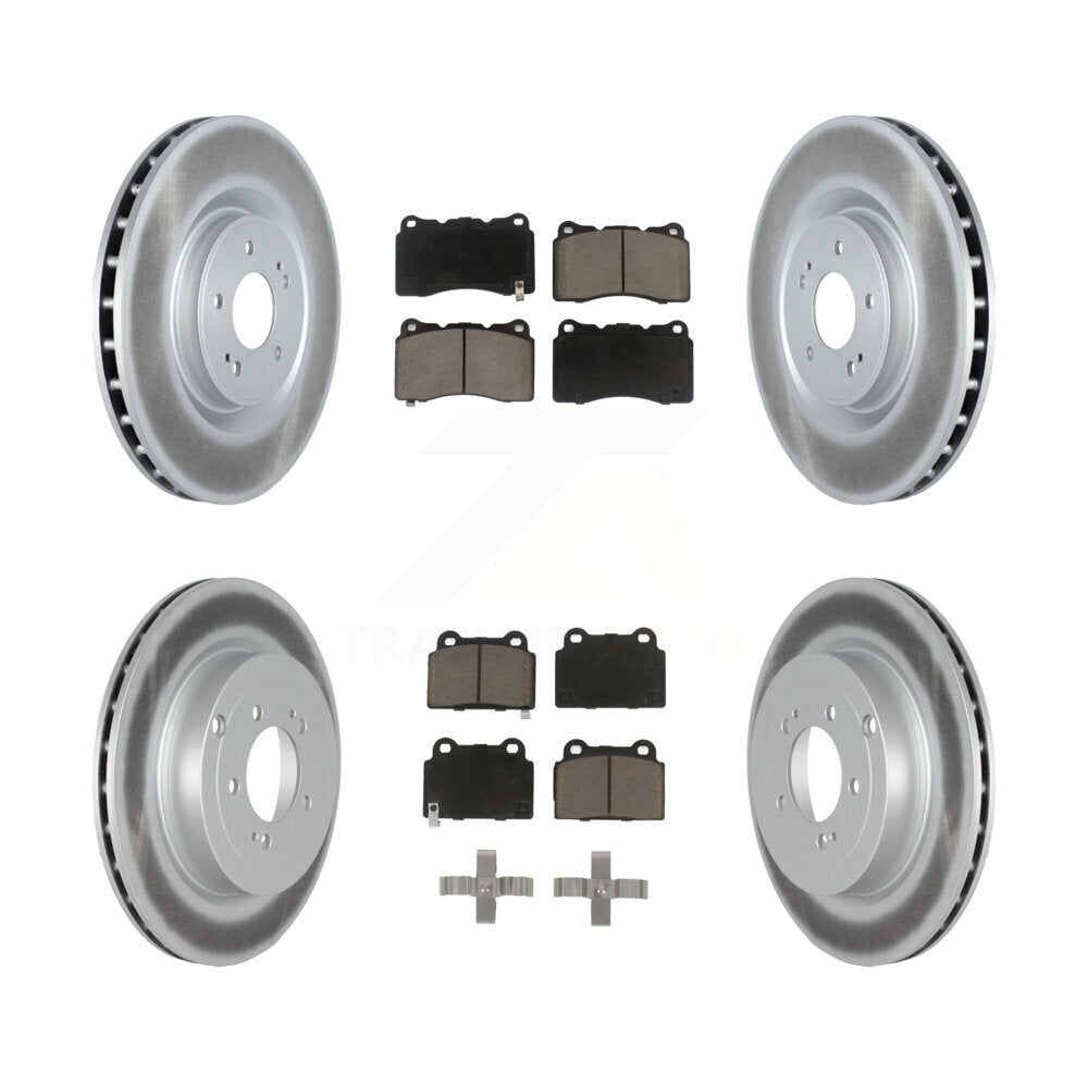 Transit Auto KGC-100629 Disc Brake Kit for 2008-2015 Mitsubishi Lancer - Front and Rear
