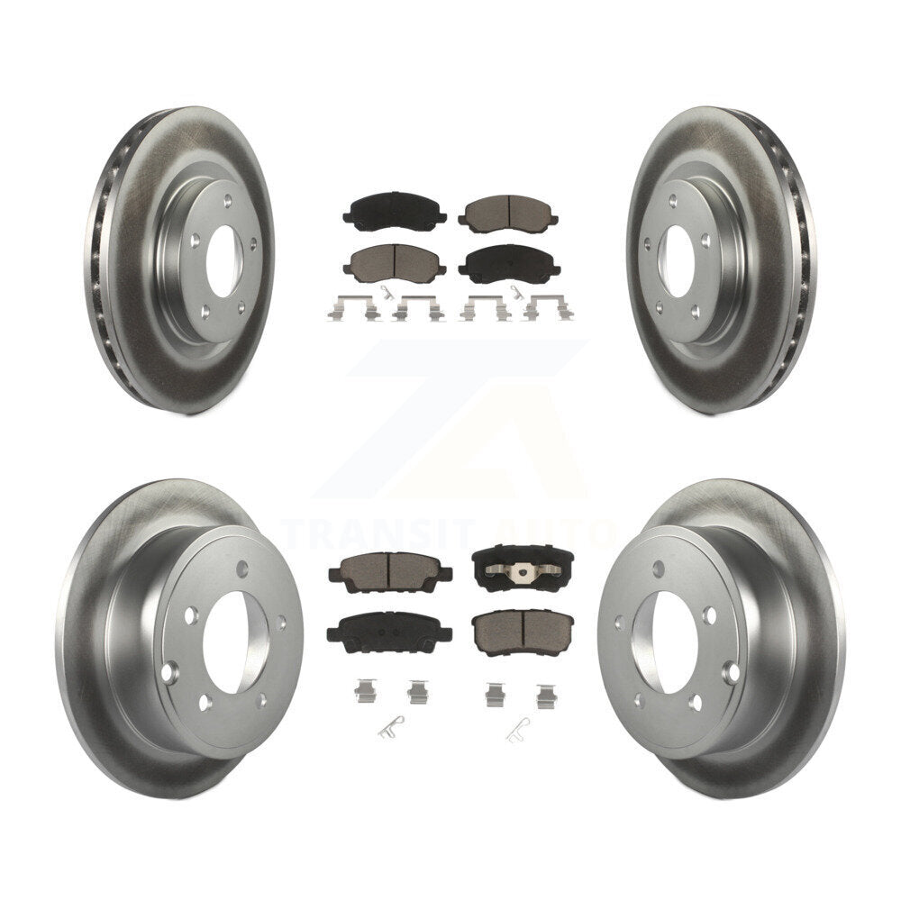 Transit Auto KGC-100630 Disc Brake Kit for 2007-2017 Chrysler 200, Dodge Caliber and More - Front and Rear