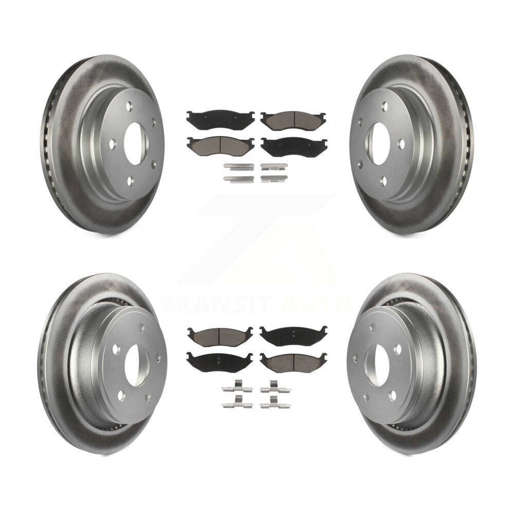Transit Auto KGC-100636 Disc Brake Kit for 2004-2006 Dodge Ram 1500, Dodge Durango - Front and Rear