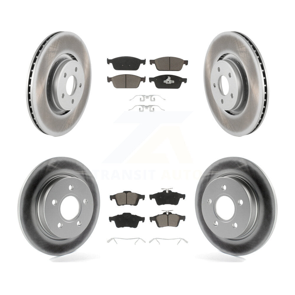 Transit Auto KGC-100660 Disc Brake Kit for 2013-2018 Ford Focus - Front and Rear