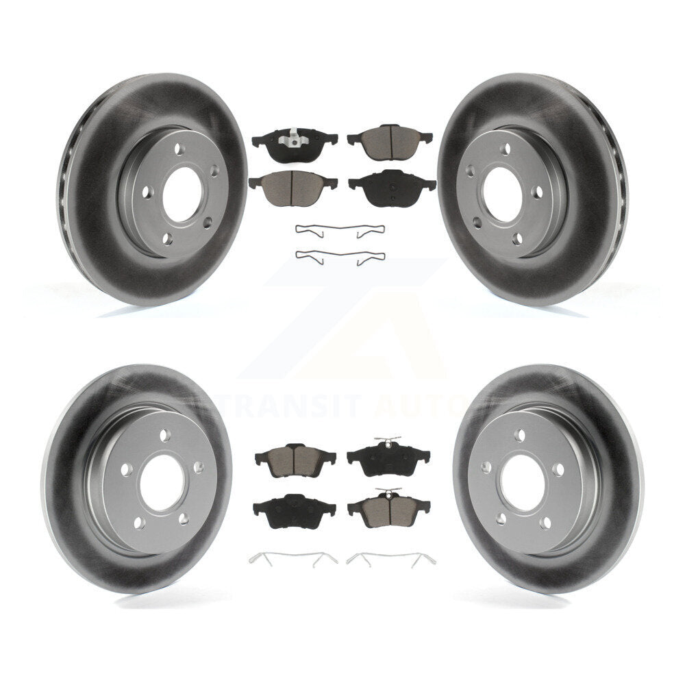 Transit Auto KGC-100661 Disc Brake Kit for 2012-2018 Ford Focus - Front and Rear