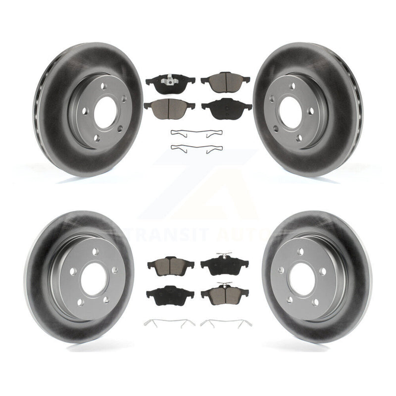 Transit Auto KGC-100661 Disc Brake Kit for 2012-2018 Ford Focus - Front and Rear