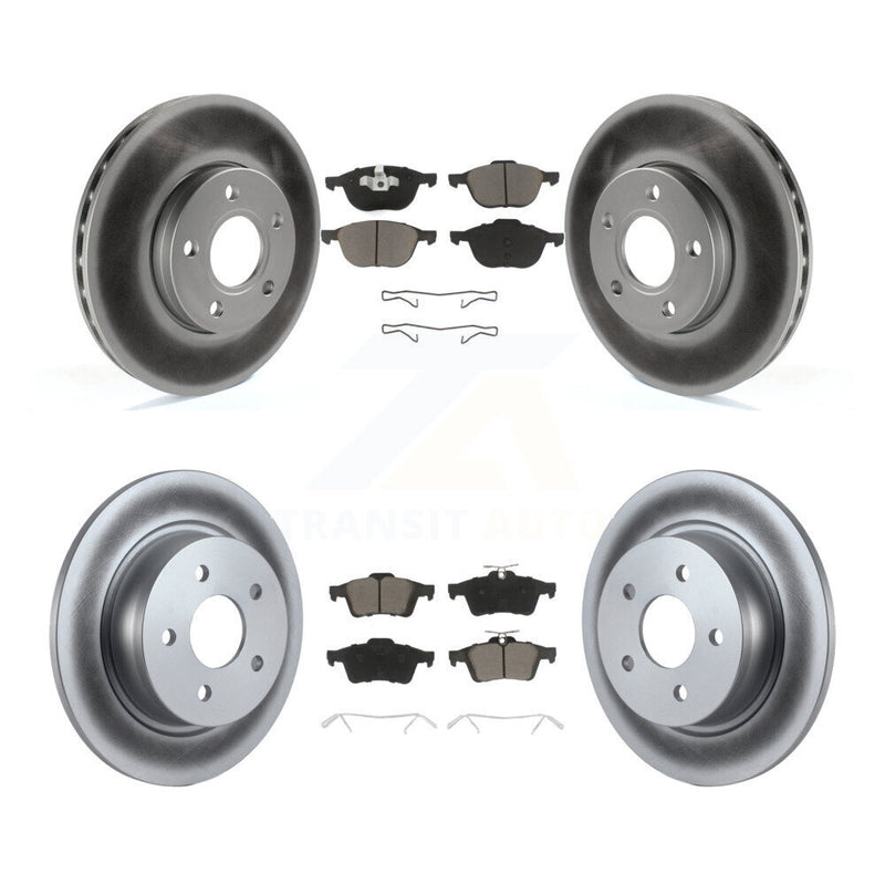 Transit Auto KGC-100662 Disc Brake Kit for 2013-2018 Ford C-Max - Front and Rear