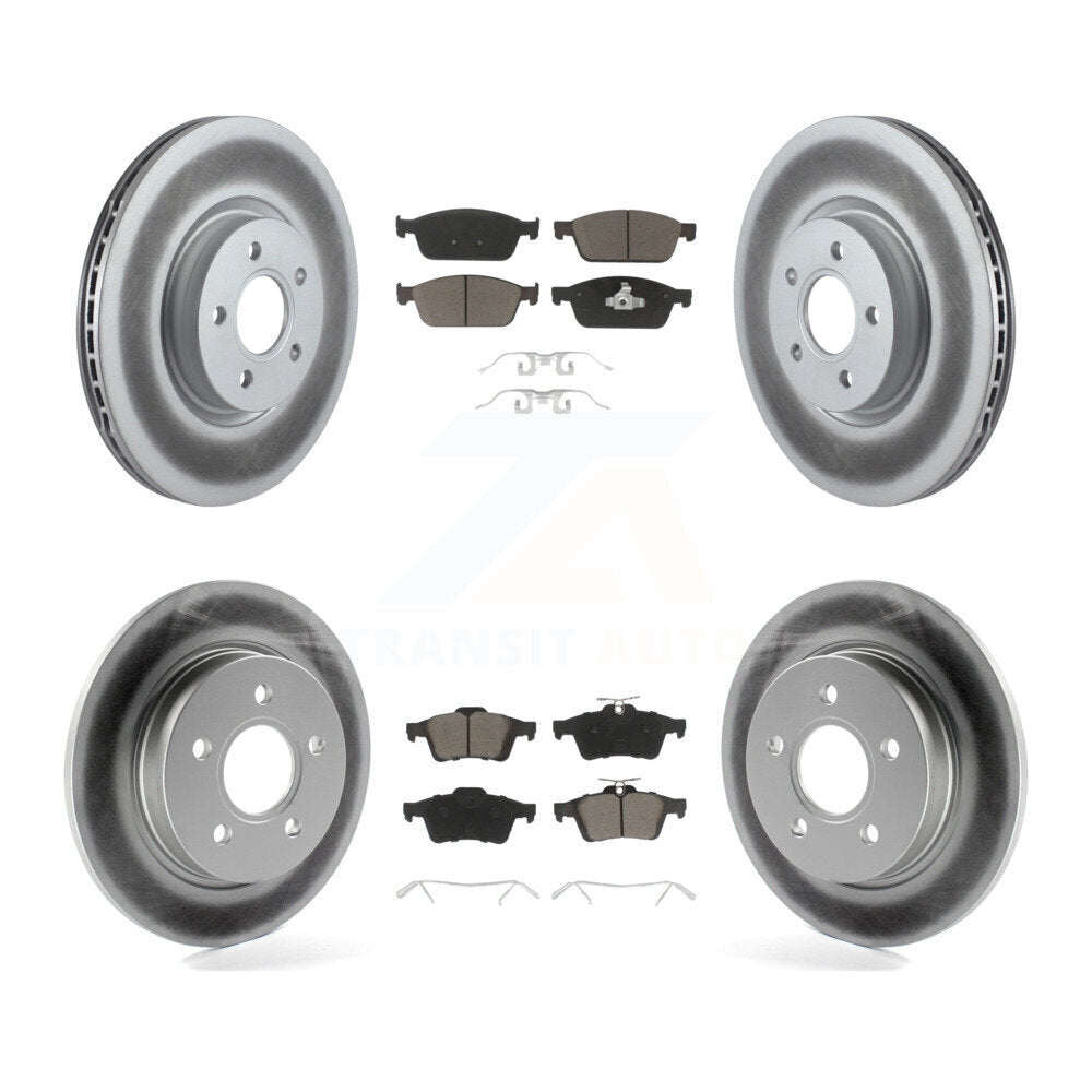 Transit Auto KGC-100664 Disc Brake Kit for 2013-2018 Ford Focus - Front and Rear