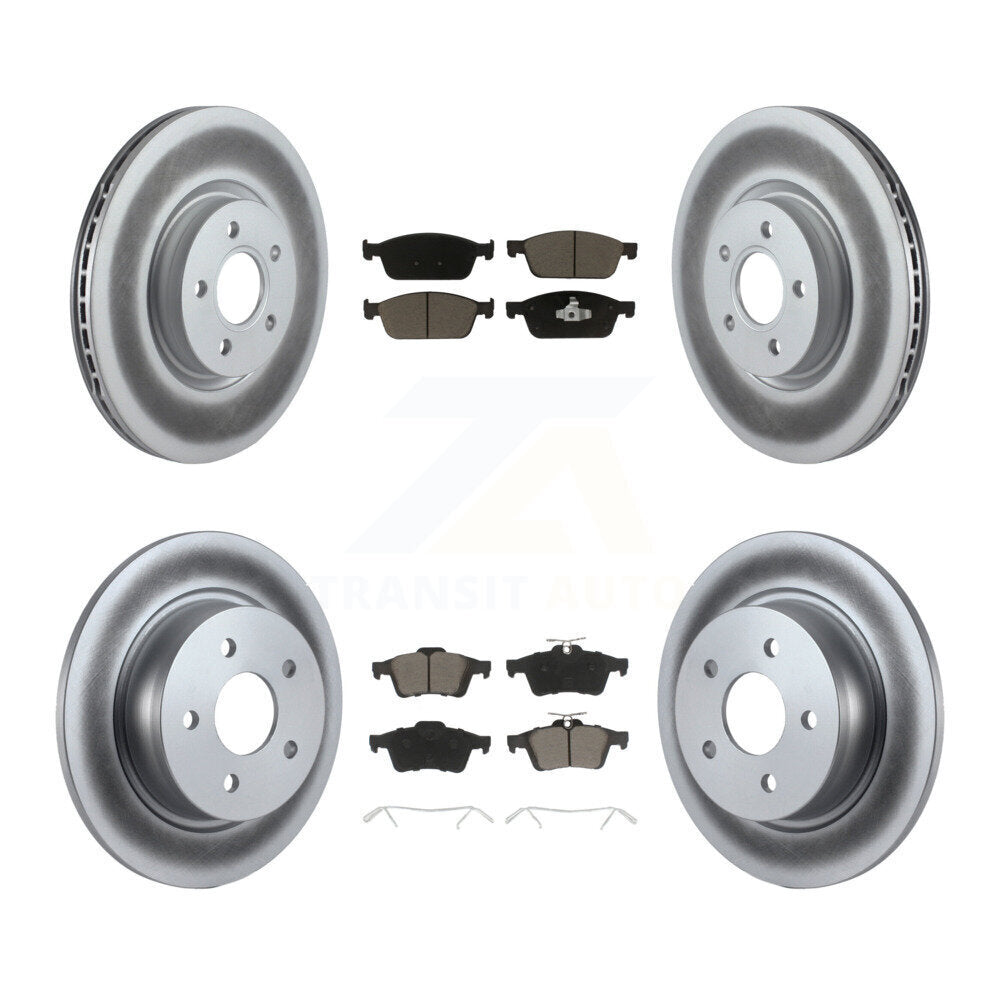 Transit Auto KGC-100665 Disc Brake Kit for 2013-2018 Ford Transit Connect, Ford Escape - Front and Rear