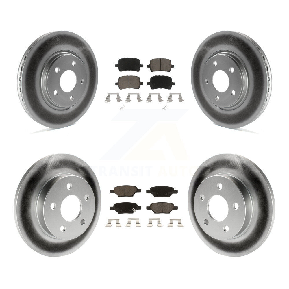 Transit Auto KGC-100674 Disc Brake Kit for 2004-2012 Chevrolet Malibu, Pontiac G5 and More - Front and Rear