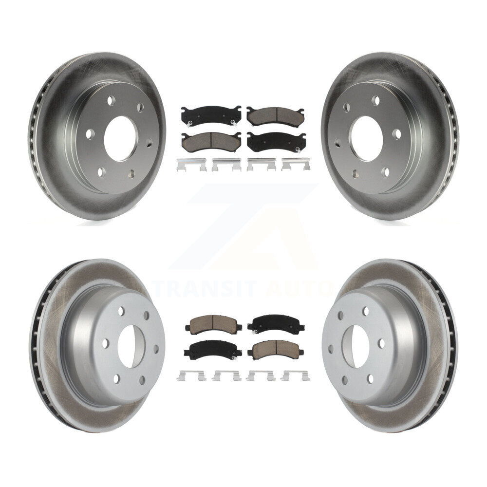 Transit Auto KGC-100691 Disc Brake Kit for 2002-2008 Cadillac Escalade, Chevrolet Avalanche 1500 and More - Front and Rear
